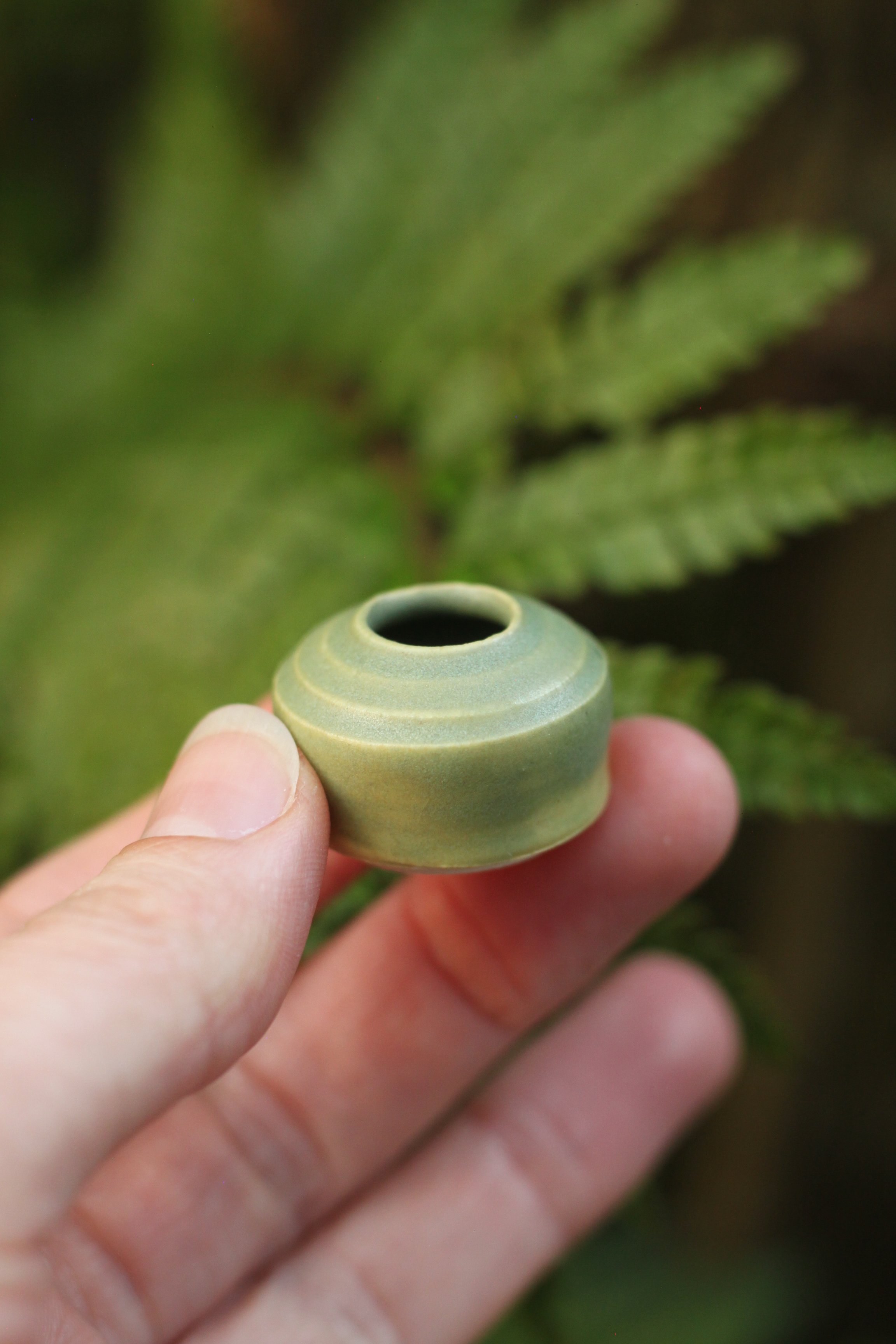 Miniature Porcelain Vase | Matcha