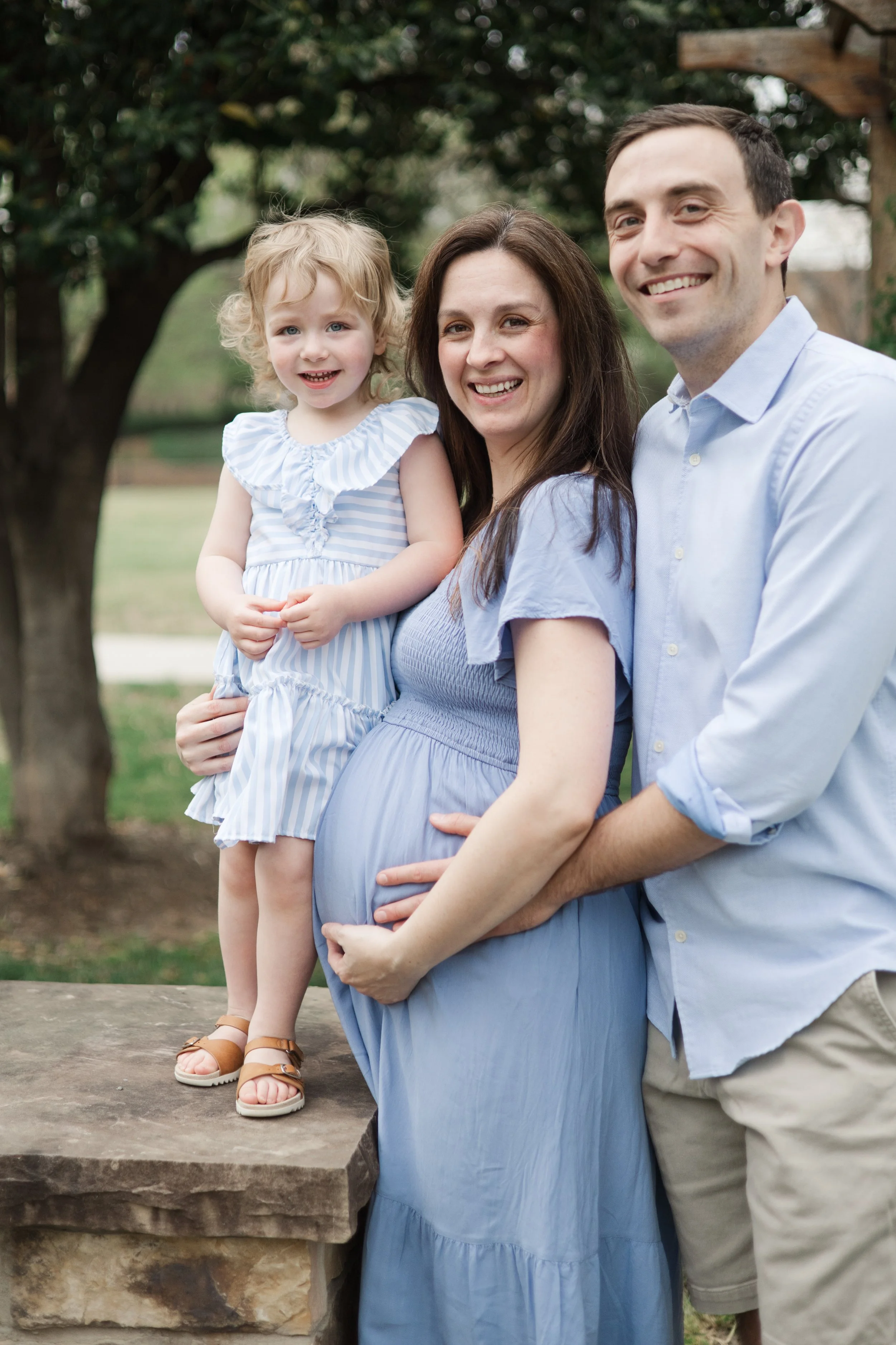 Expectant Parents and Toddler Maternity Photoshoot Charlotte, North Carolina