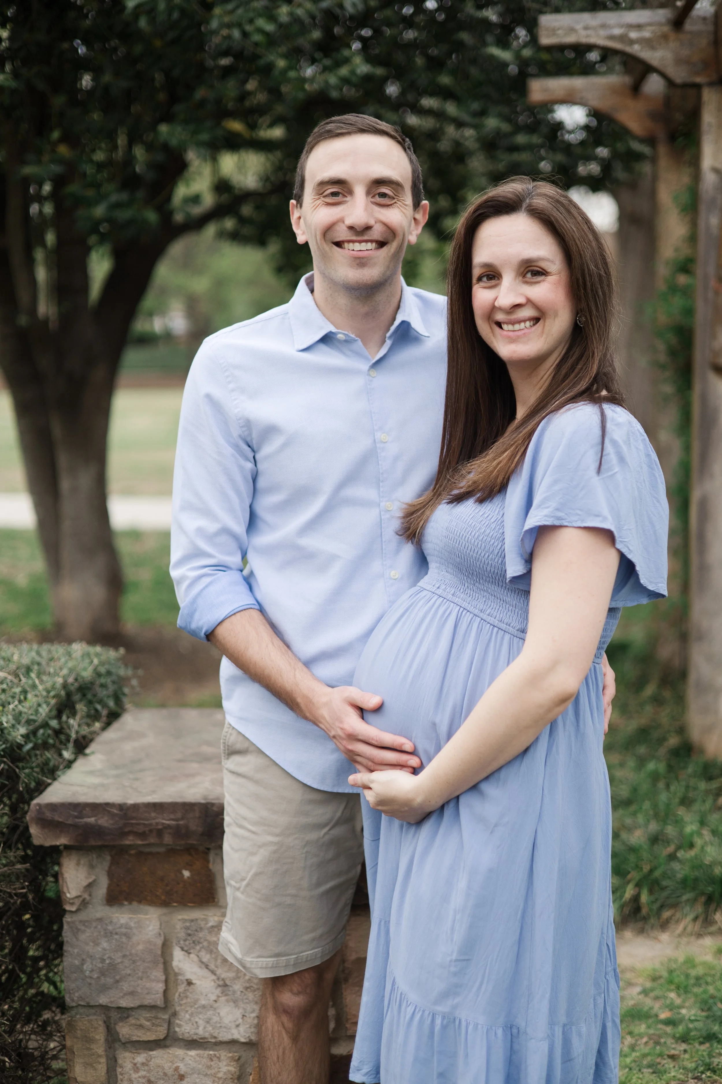 Expectant couple maternity photoshoot Independence Park Charlotte, North Carolina