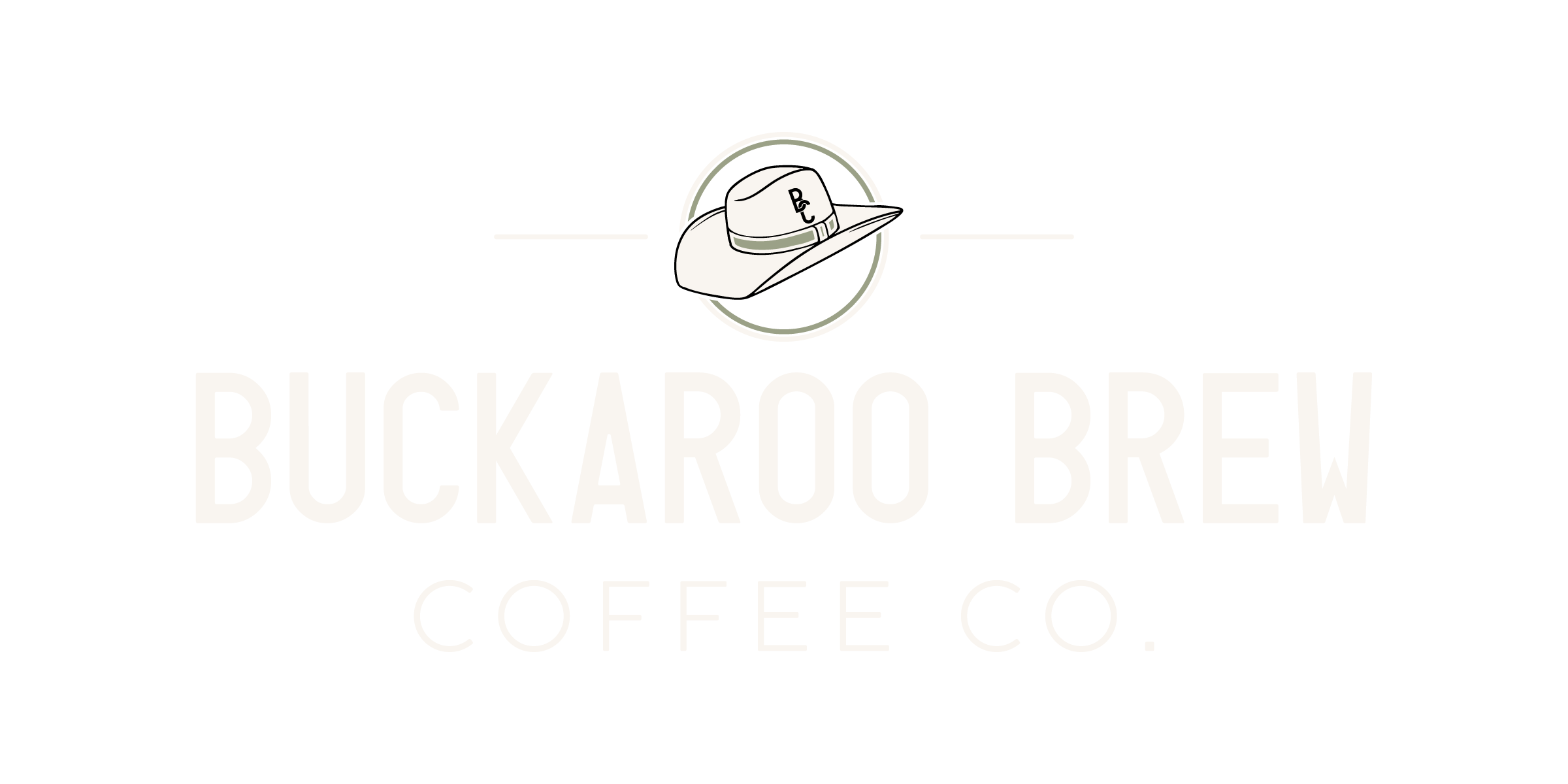 Buckaroo Brew Coffee Co. Primary Logo