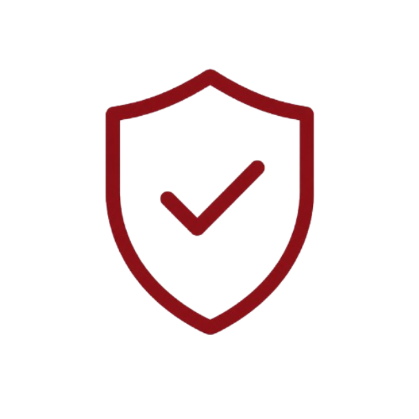 A shield icon with a checkmark in the center.