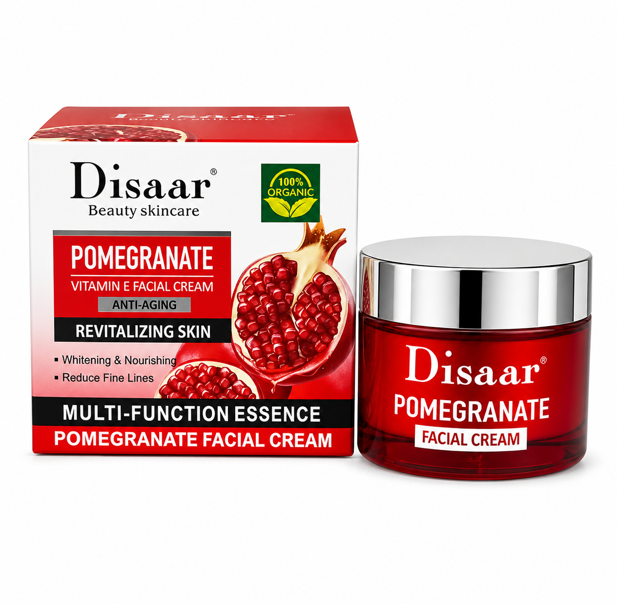 Crema facial de granada con vitamina E Q48
