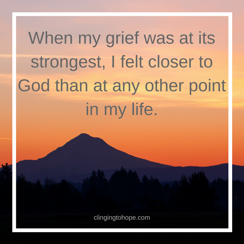 In the middle of my grief…
