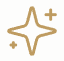 A stylized star-shaped sparkle with a plus sign nearby.