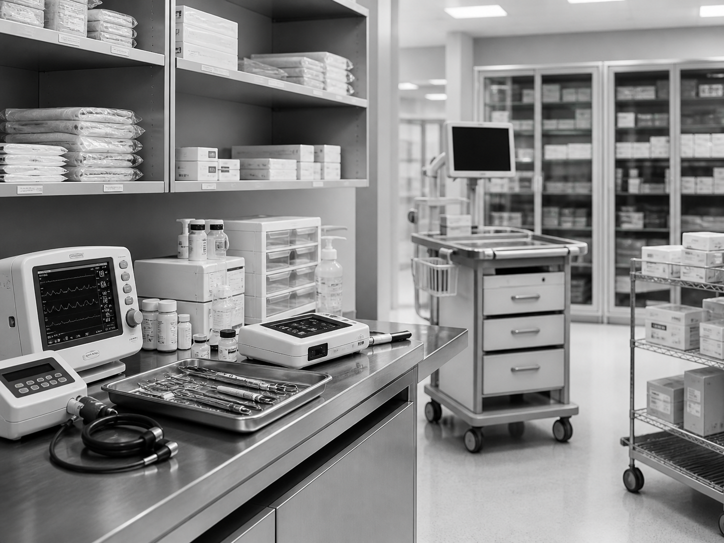 Healthcare equipment, medical supplies, and technical components for clinics and medical service providers.