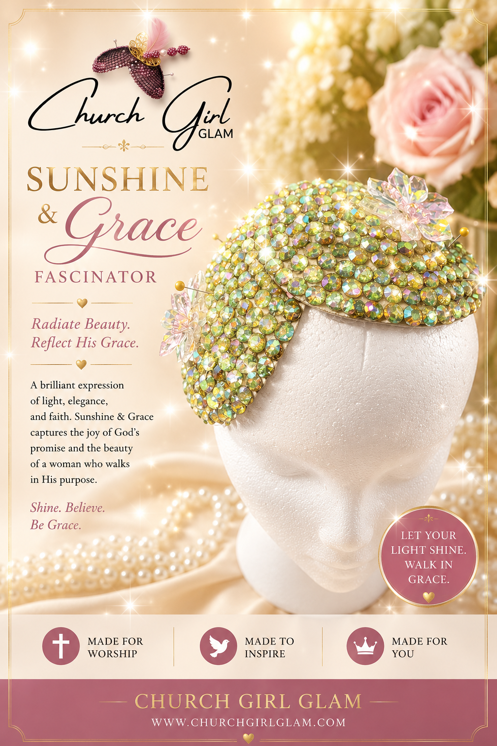 Sunshine & Grace Fascinator