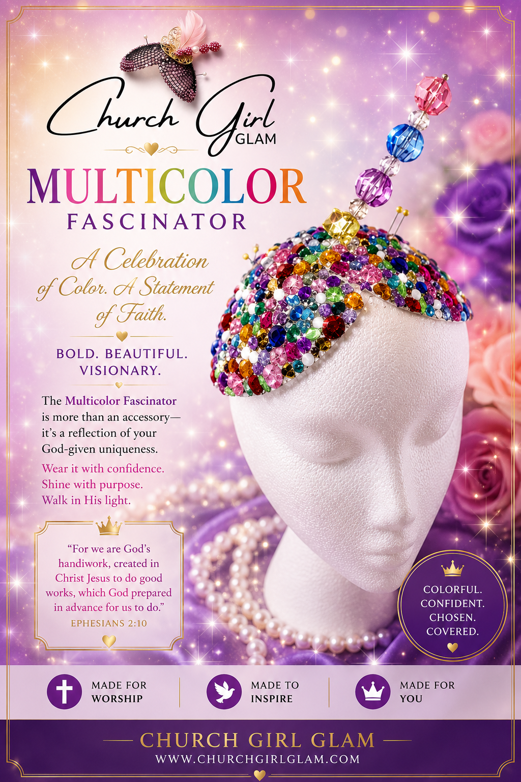 Multicolor Fascinator