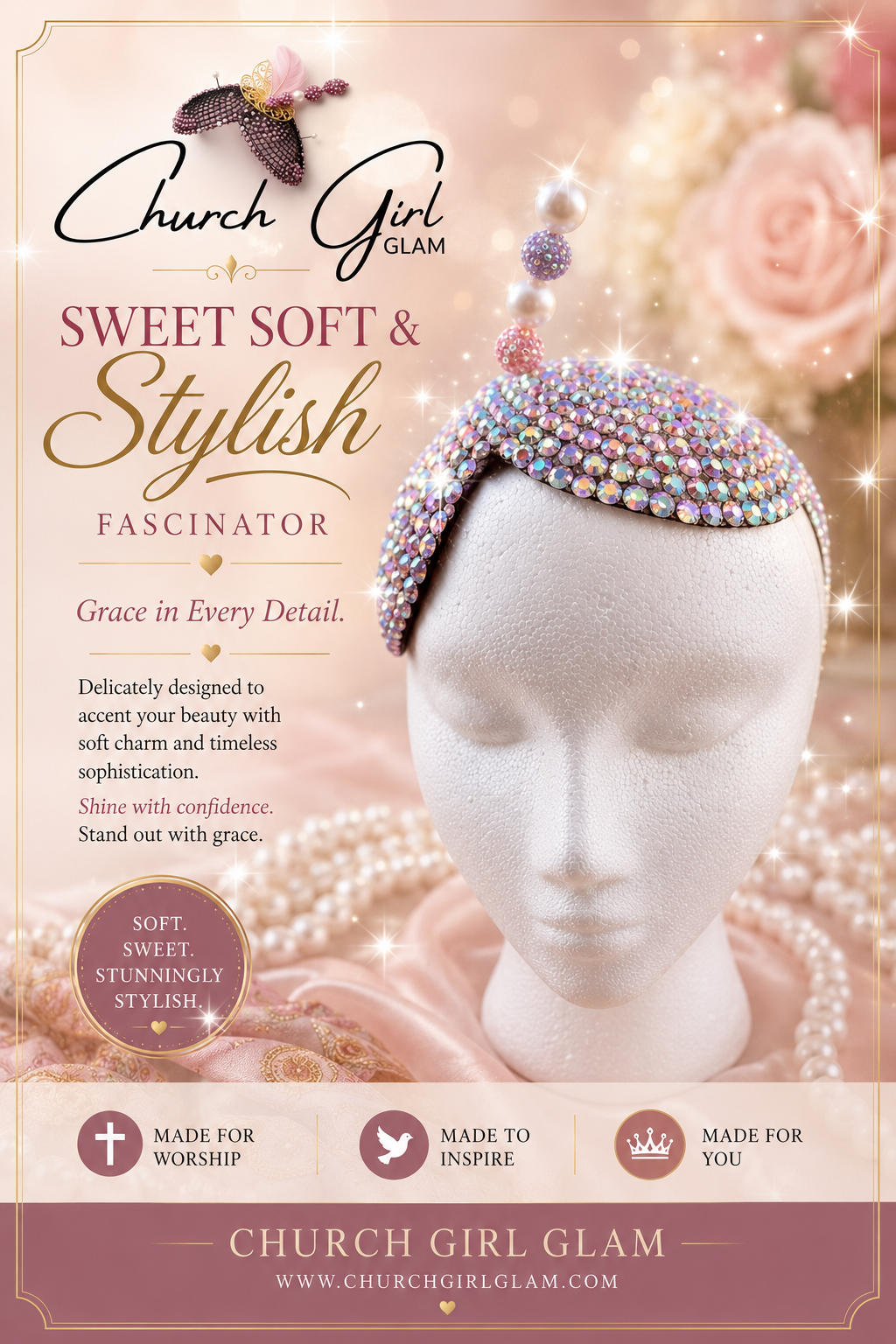 Sweet Soft & Stylish Fascinator