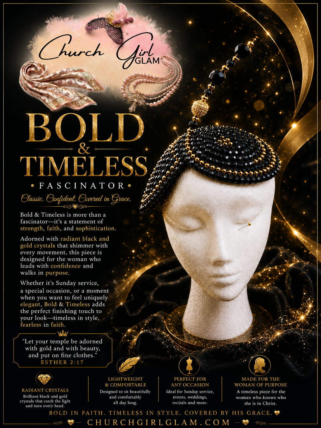 Bold & Timeless Fascinator