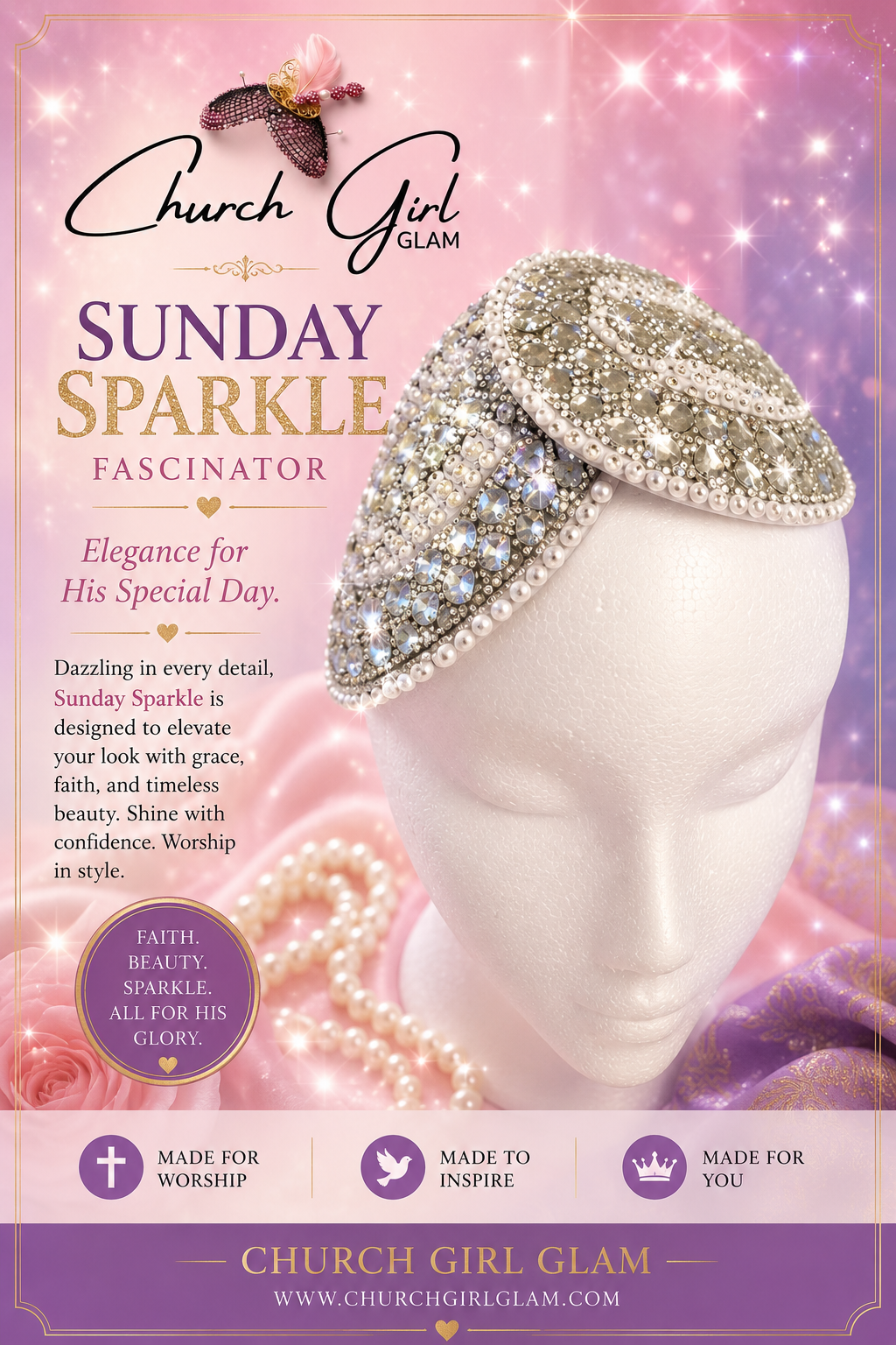 Sunday Sparkle Fascinator