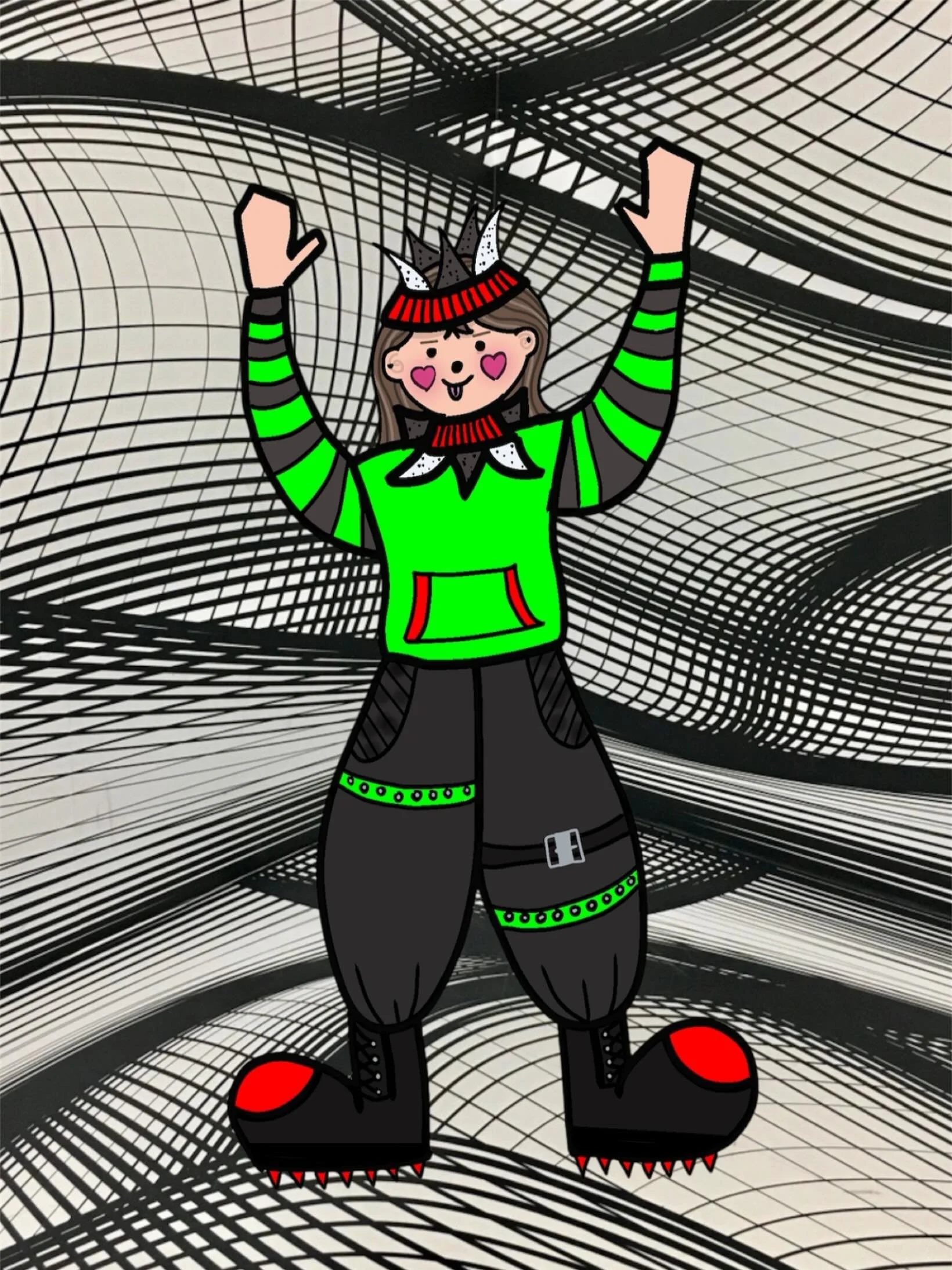 Introducing a new clown in my life inspired by a certain someone 🖤&hearts;️

#digitalart #digitalillustrator #clowncore #procreate #chattanoogaartist #tnartist #alternativeartist