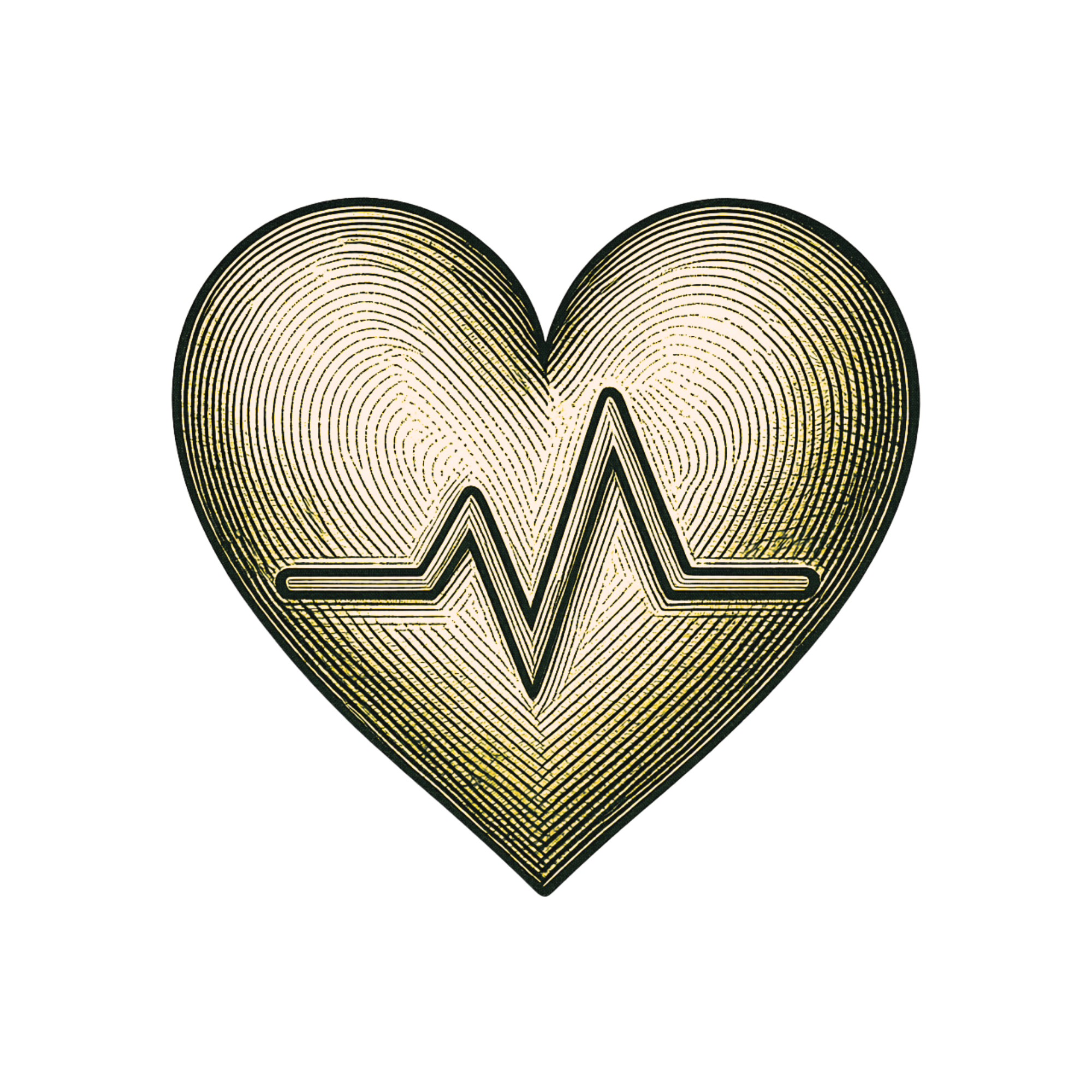 Close-up of a million-dollar bill-shaped sugar cookie with a heart-shaped fingerprint pattern