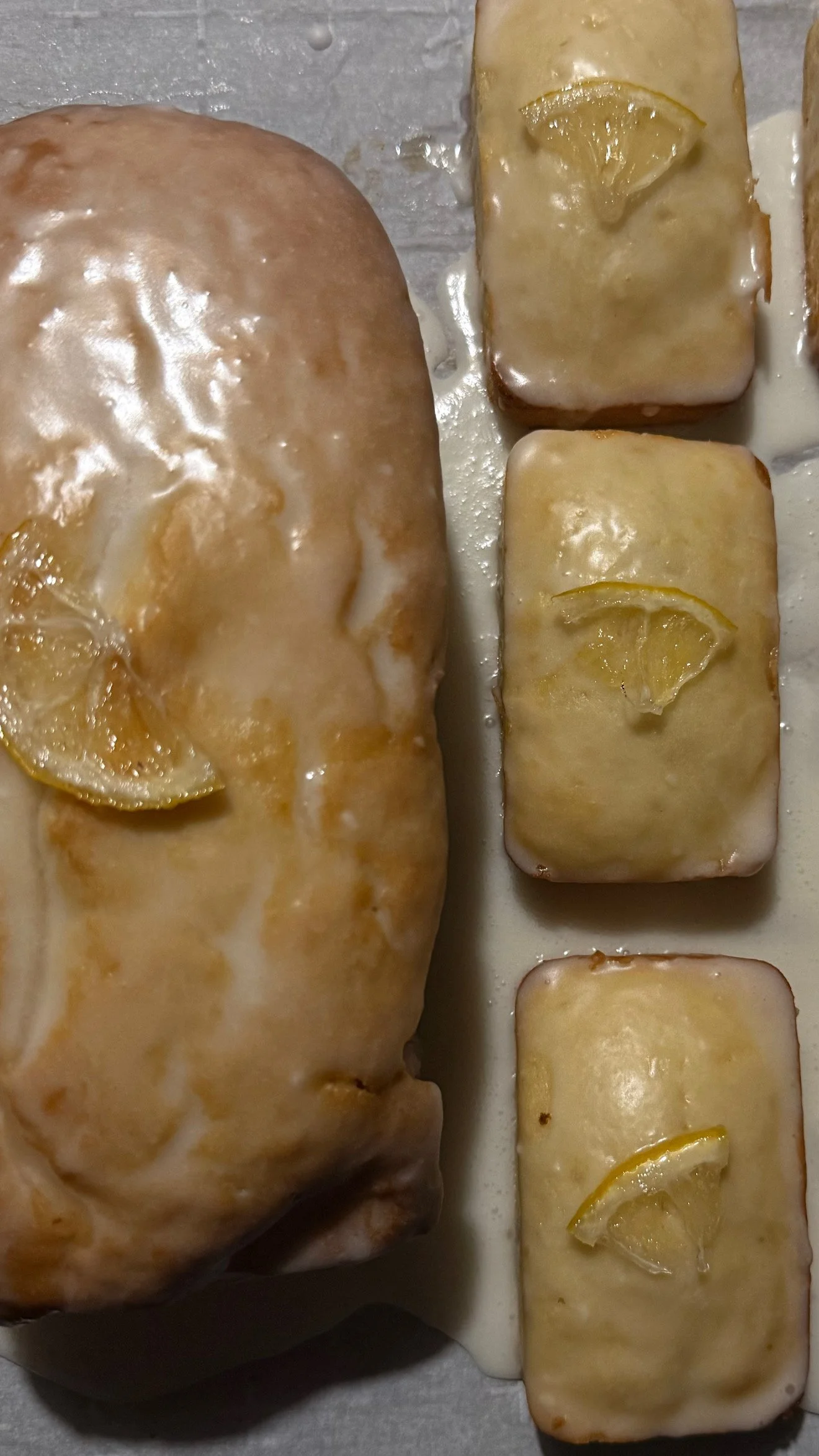 Vegan Iced Lemon Pound Cake