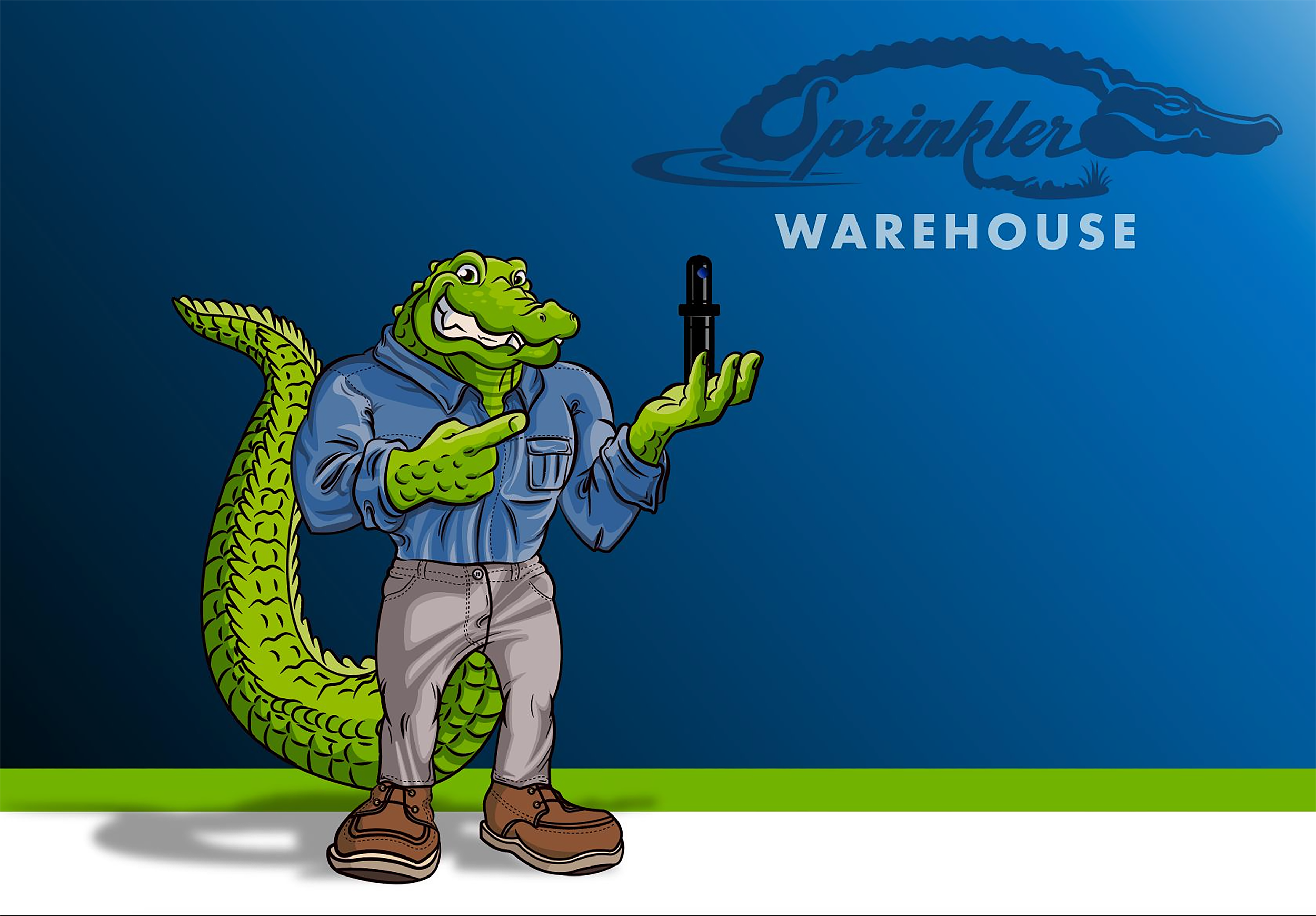 "Slator the Gator" Sprinkler Warehouse