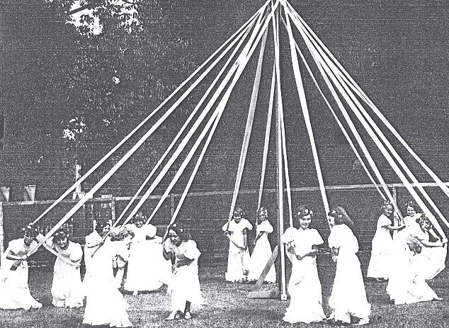 Many festivals included traditional European dances such as the maypole