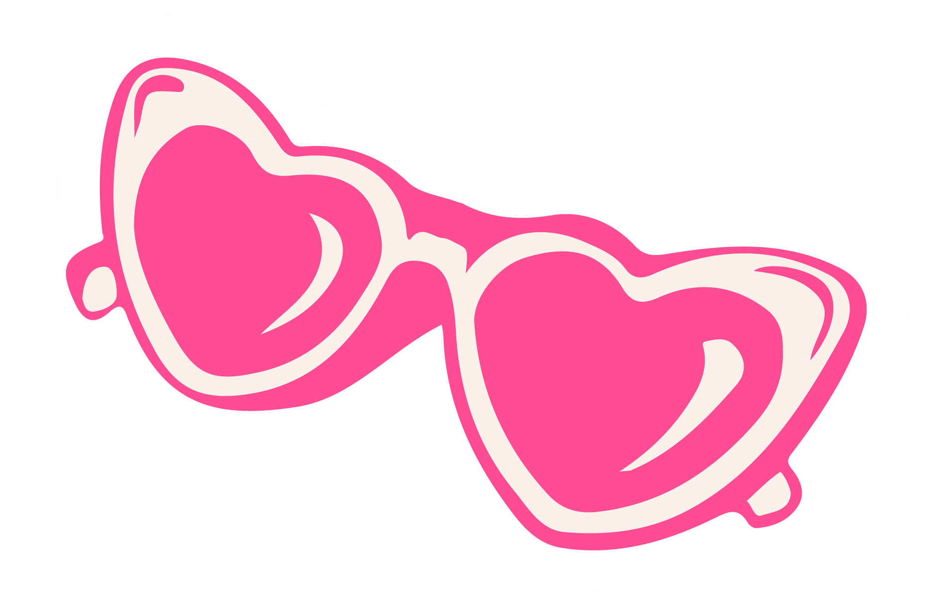 A simplified, stylized diagram of the female reproductive system, highlighting the uterus, fallopian tubes, and ovaries in pink and white.