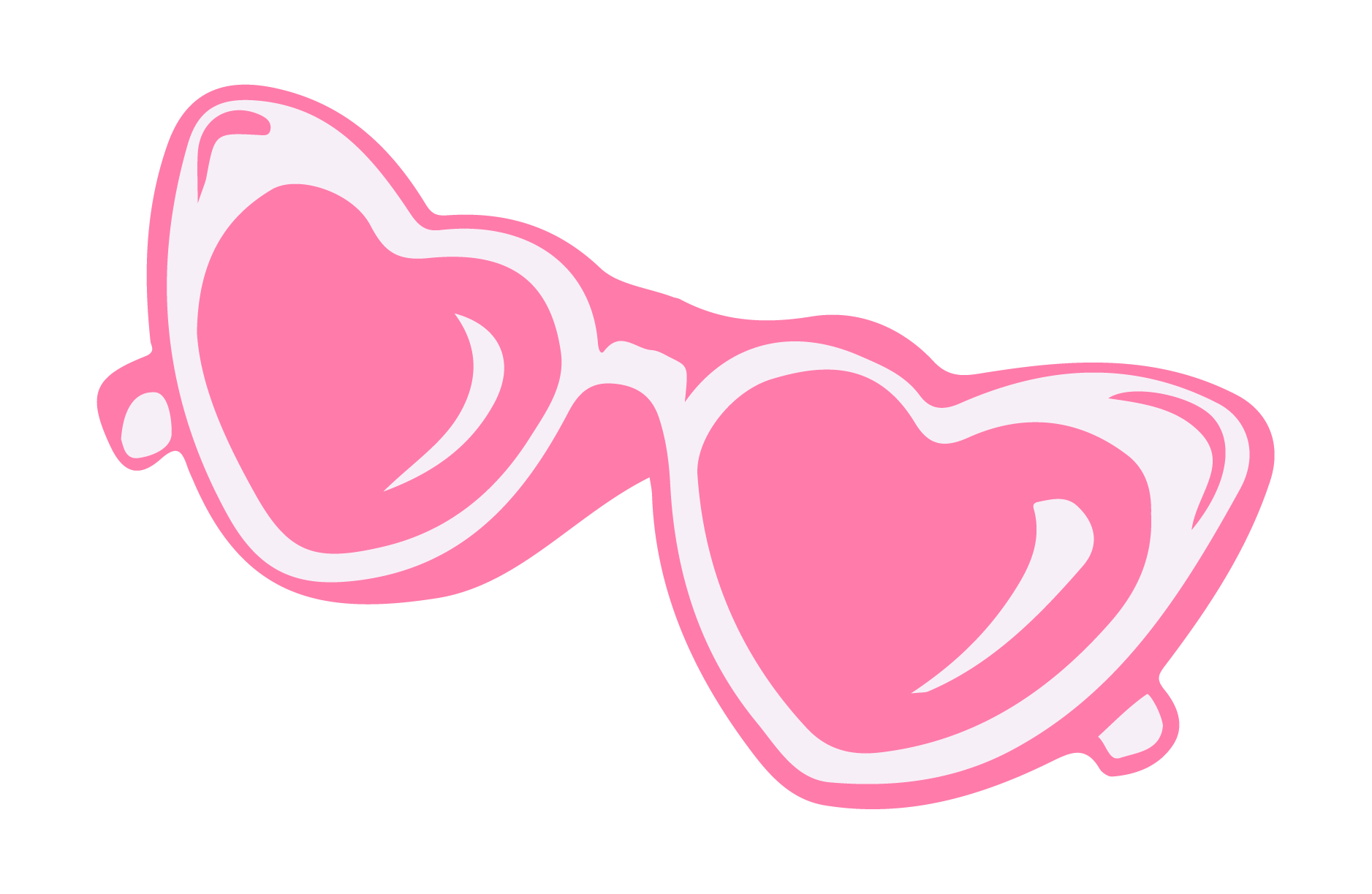 Illustration of a female reproductive system in pink and white, showing the uterus, fallopian tubes, and ovaries.