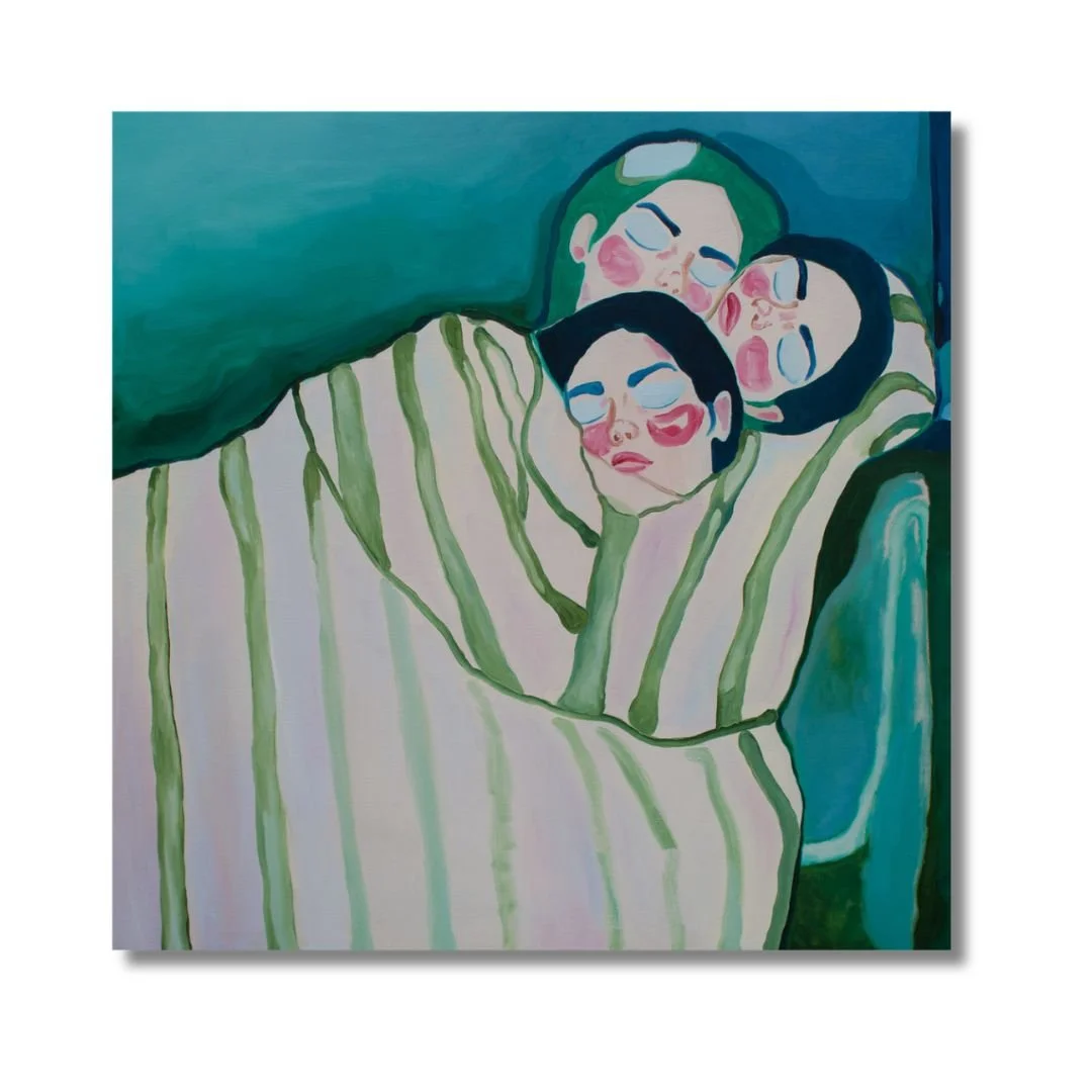 Triple Veil, 2026, Oil on Canvas, 36x36 inches