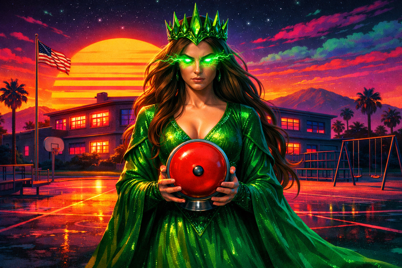 Emerald Queen's Flickerhythms