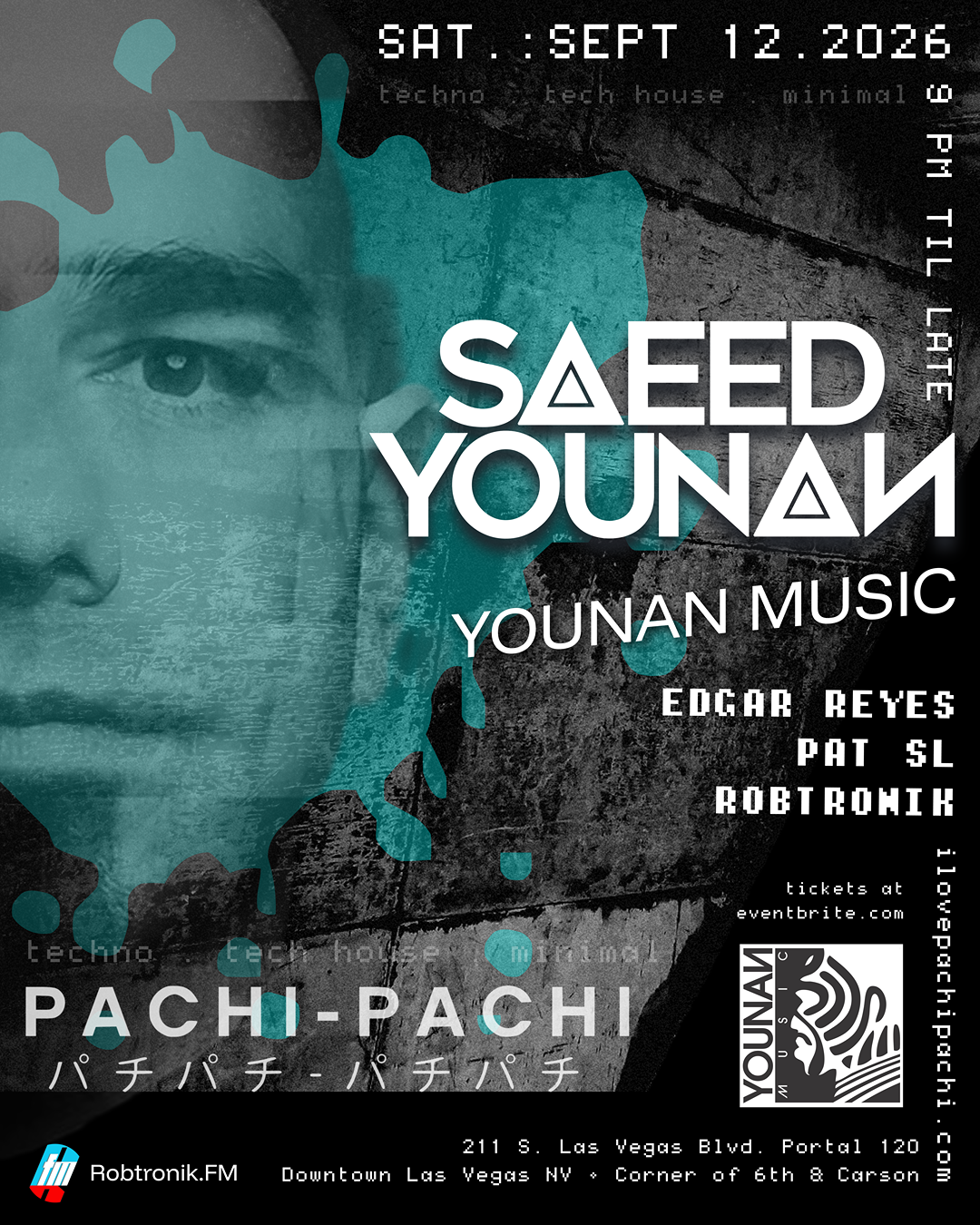 Younan Saeed @ Pachi Pachi, Saturday . Sept 9 2026