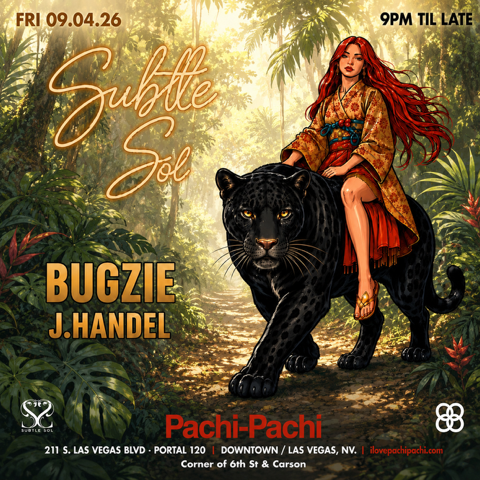 Subtle Sol: Bugzie + J.Handel - Fri 9-4-26 - Deep &amp; Organic House