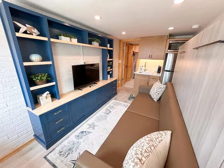 Sunset Surf Shack - Living Room Wide