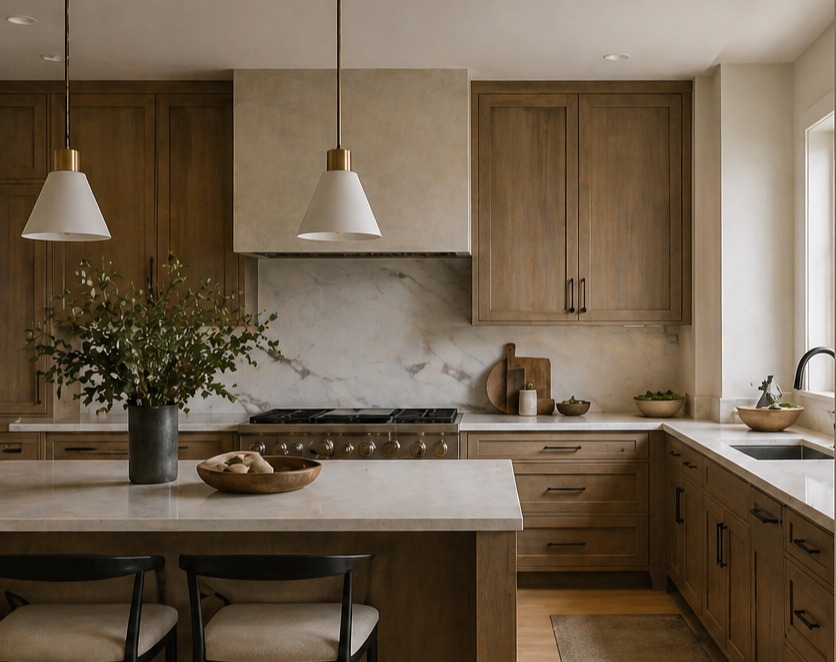 Beautiful Elevated Modern Kitchen by Ellara Interiors  in Spokane, WA