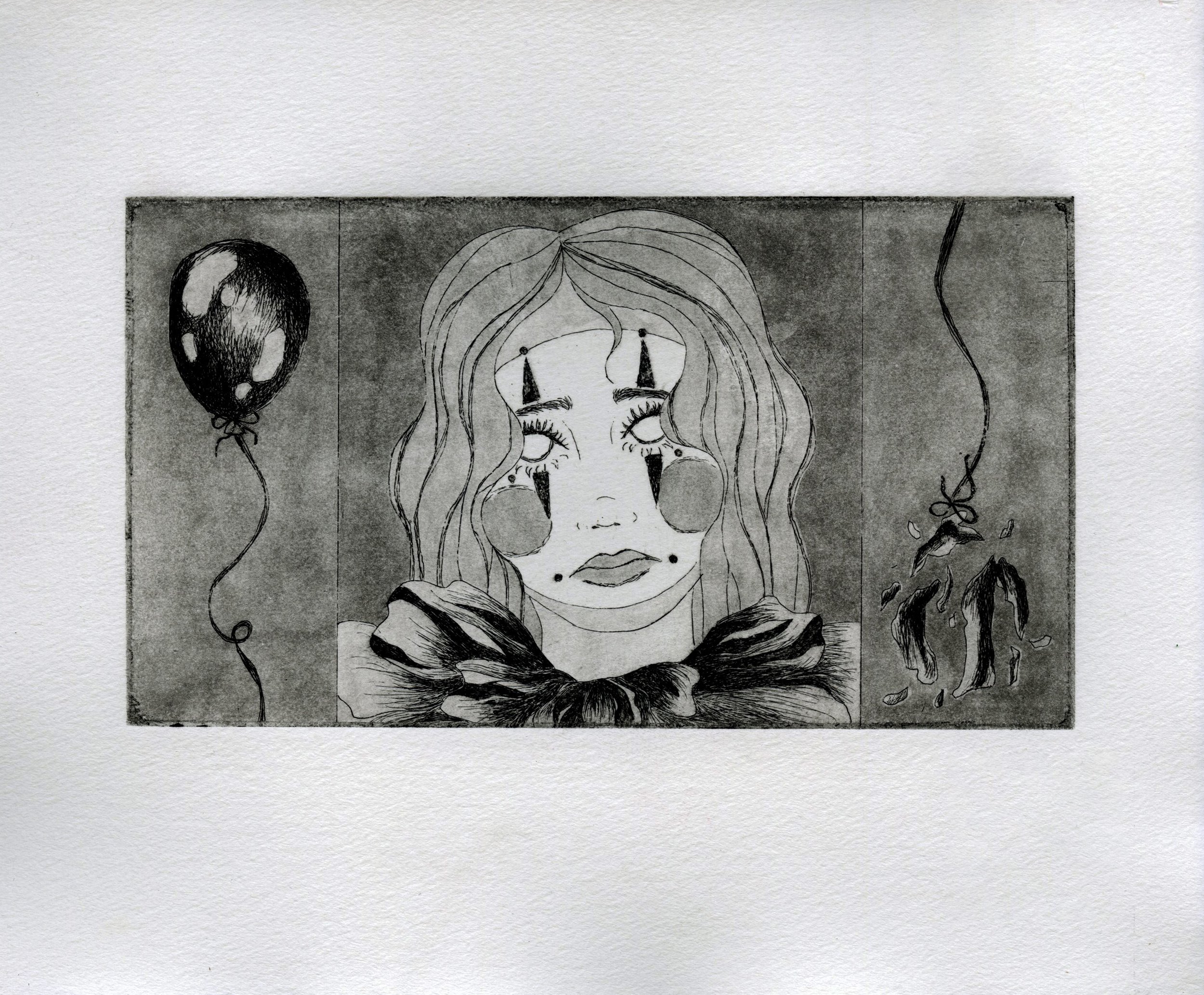 Womp Womp
copper plate intaglio print with aquatint on paper
7.5” x 9.5”
2024