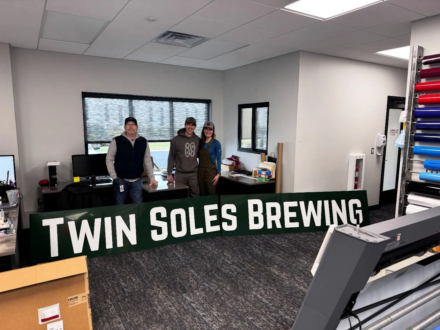 We are one step closer with the delivery of our new sign that will be hard to miss!

For those local to the brewery, it is easy to remember  the iconic yellow sign of the former @roselinesbakery. We knew we wanted to keep the tradition going with the