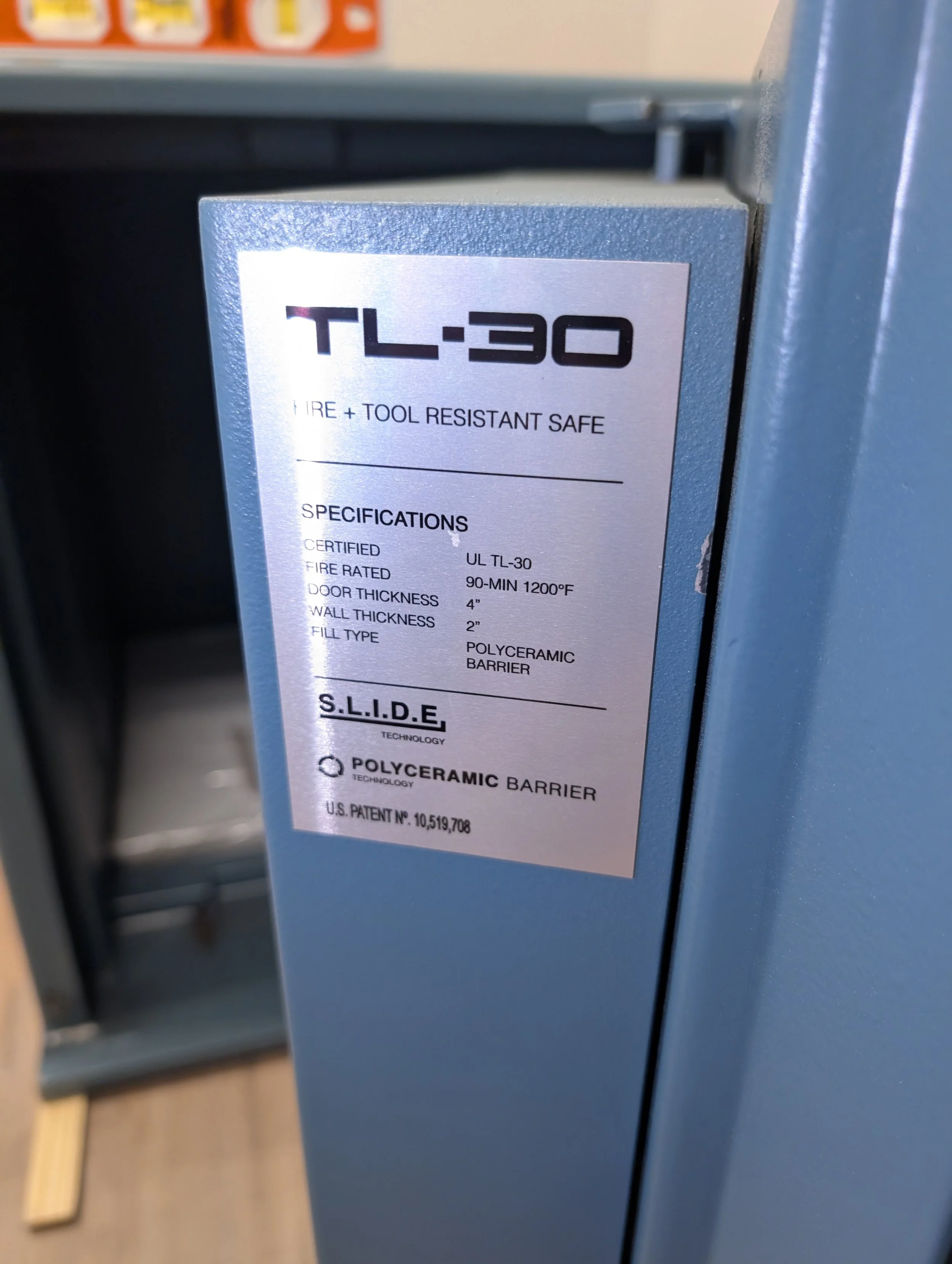 Fire and tool resistant safe