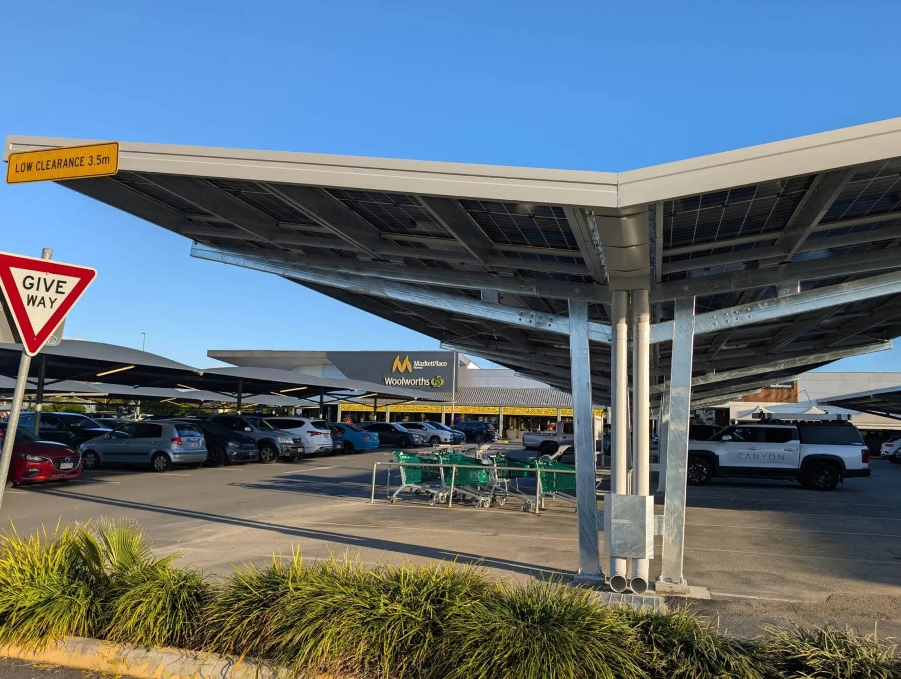 The Driven Highlights Canyon Solar’s Solar Canopies for Supermarkets