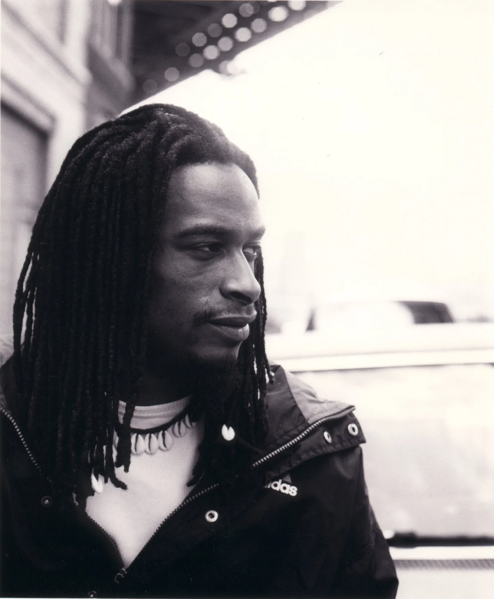 Independent film actor on the set of indie movie 'Threat' in 1998 NYC.