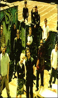 1990s independent filmmakers on-location of punk movie 'Threat'