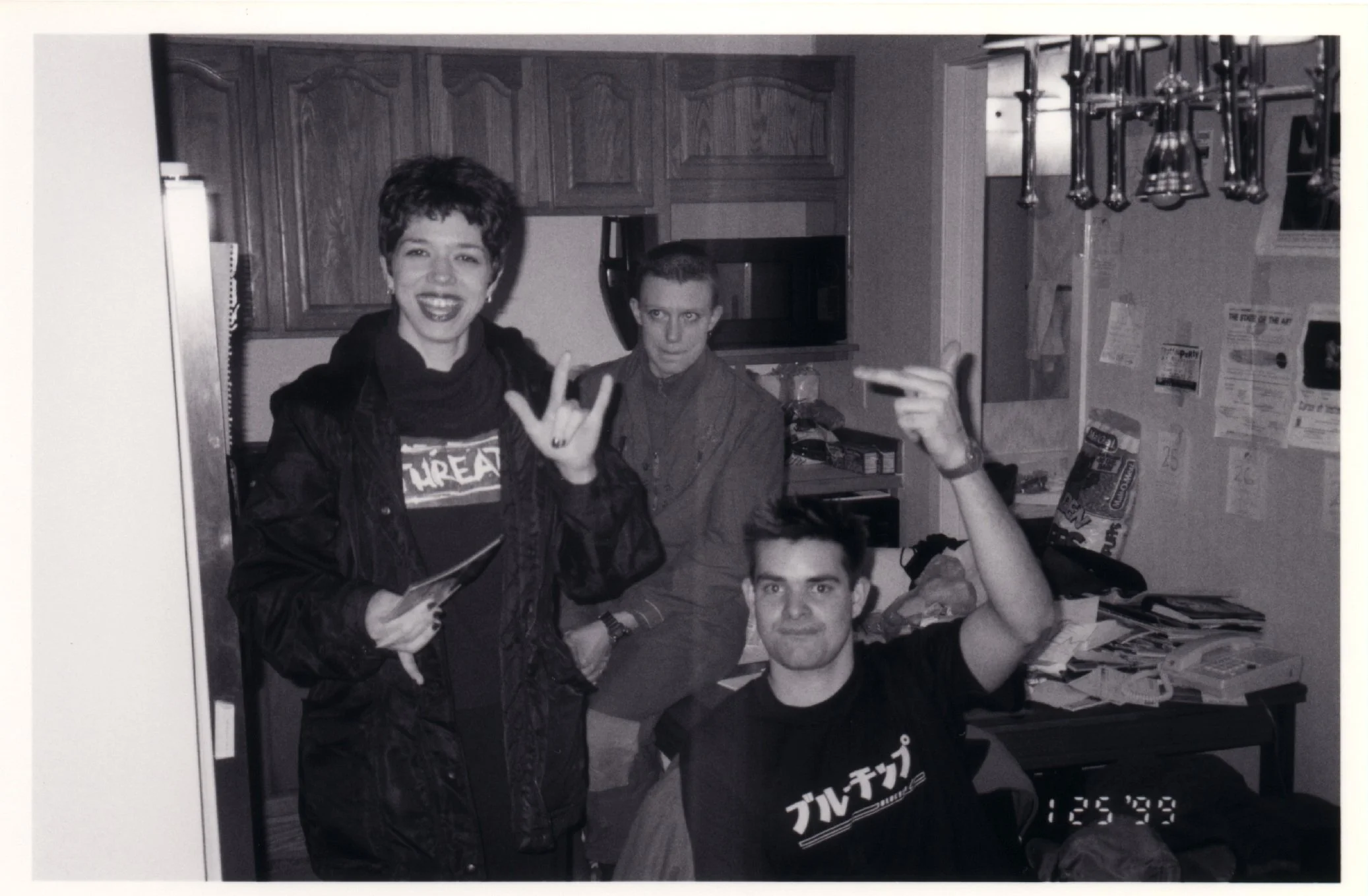 Filmmakers of the punk indie movie 'Threat'.