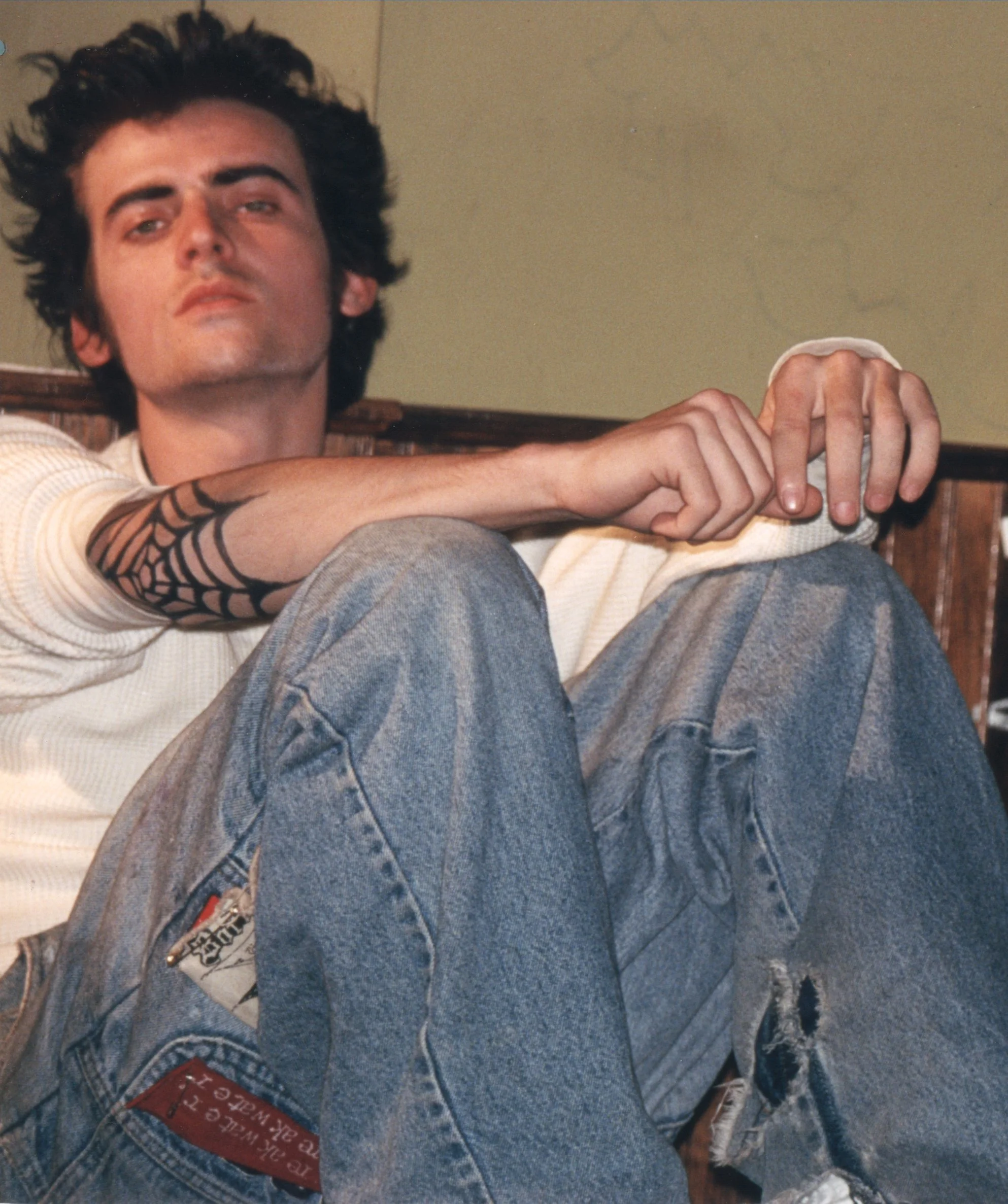Independent film actor on the set of the punk movie 'Threat' in late 90s NYC.