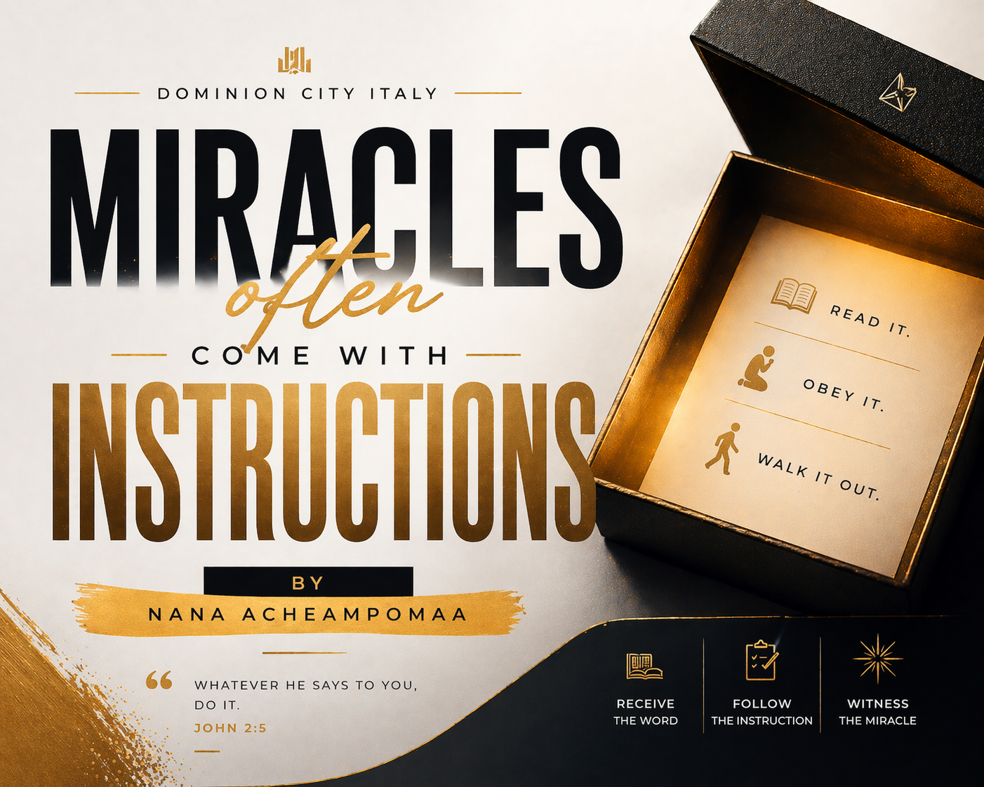 Miracles often come with instructions