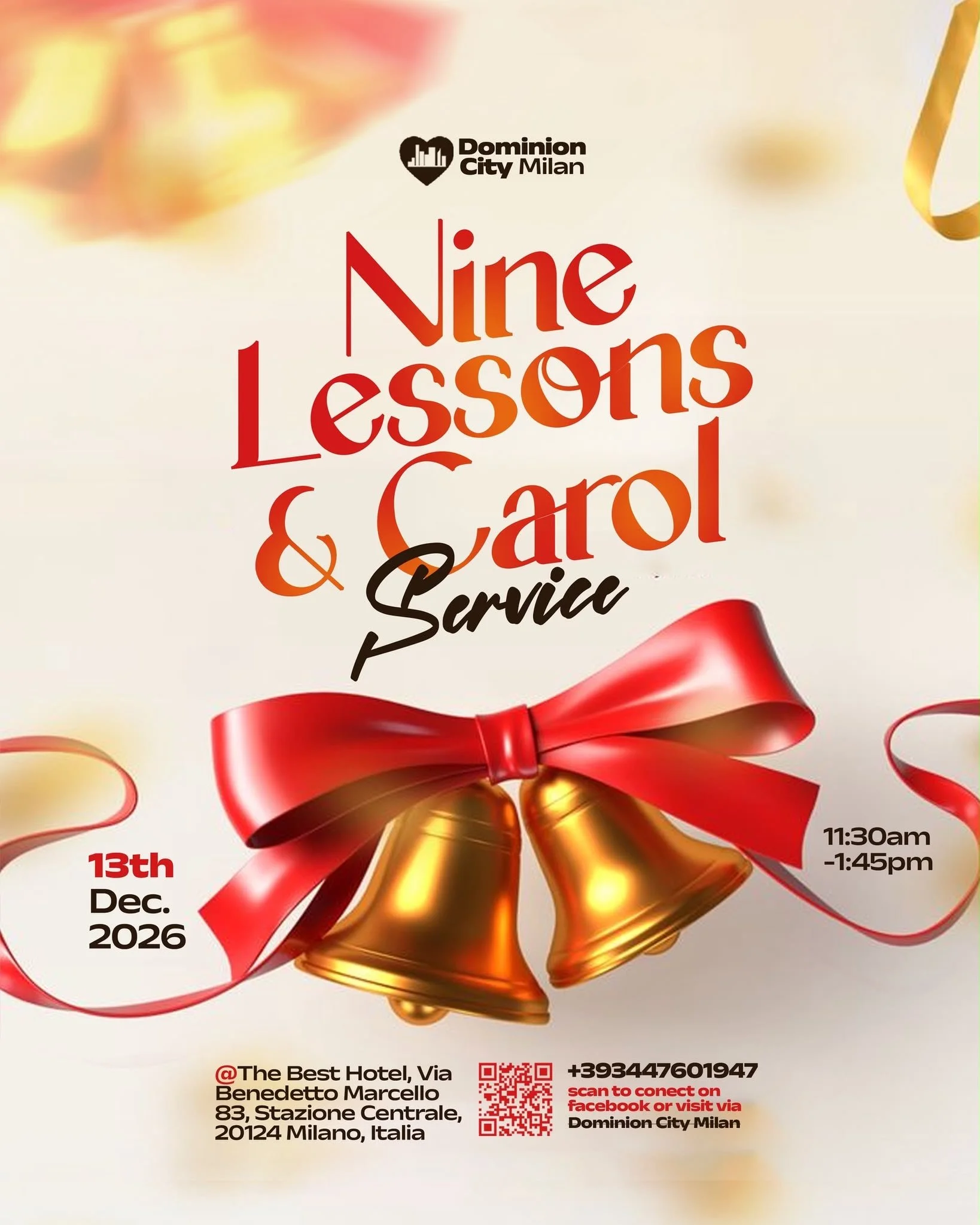 Dominion City Milan: Nine Lessons &amp; Carol Service