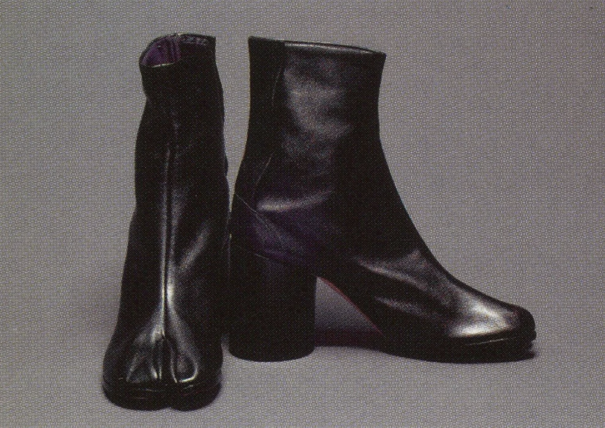 Black leather tabi-boots, Maison Martin Margiela, 1999