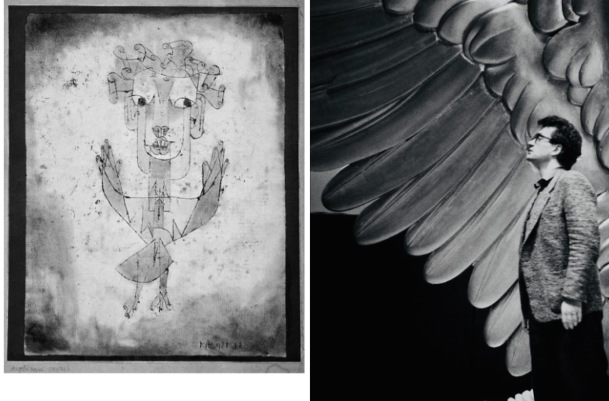 ’We met quite often and we discussed the question of how to handle angels. We talked about Rilke, Paul Klee, and images’ - Bruno Ganz, of filming ‘Wings of Desire’ with Wim Wenders. Images: Paul Klee, Angelus Novus (Walter Benjamin’s Angel of History