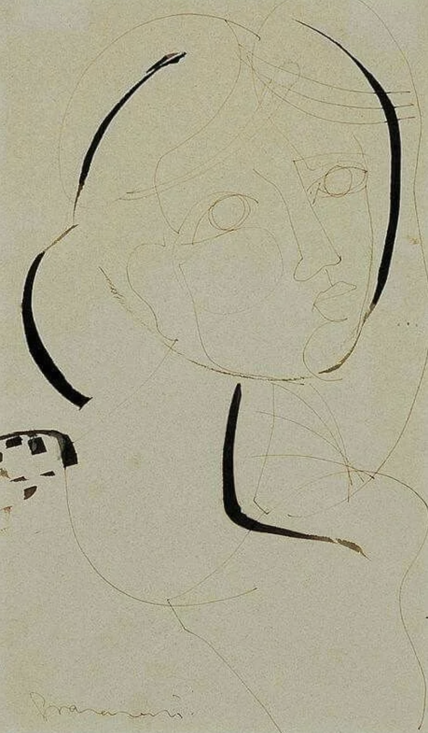 Drawing, Constantin Brâncuşi