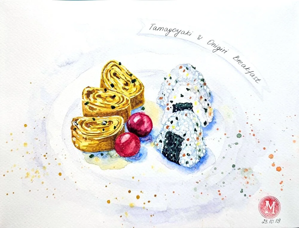 Japanese Breakfast • watercolor • 9x7" • in private collection