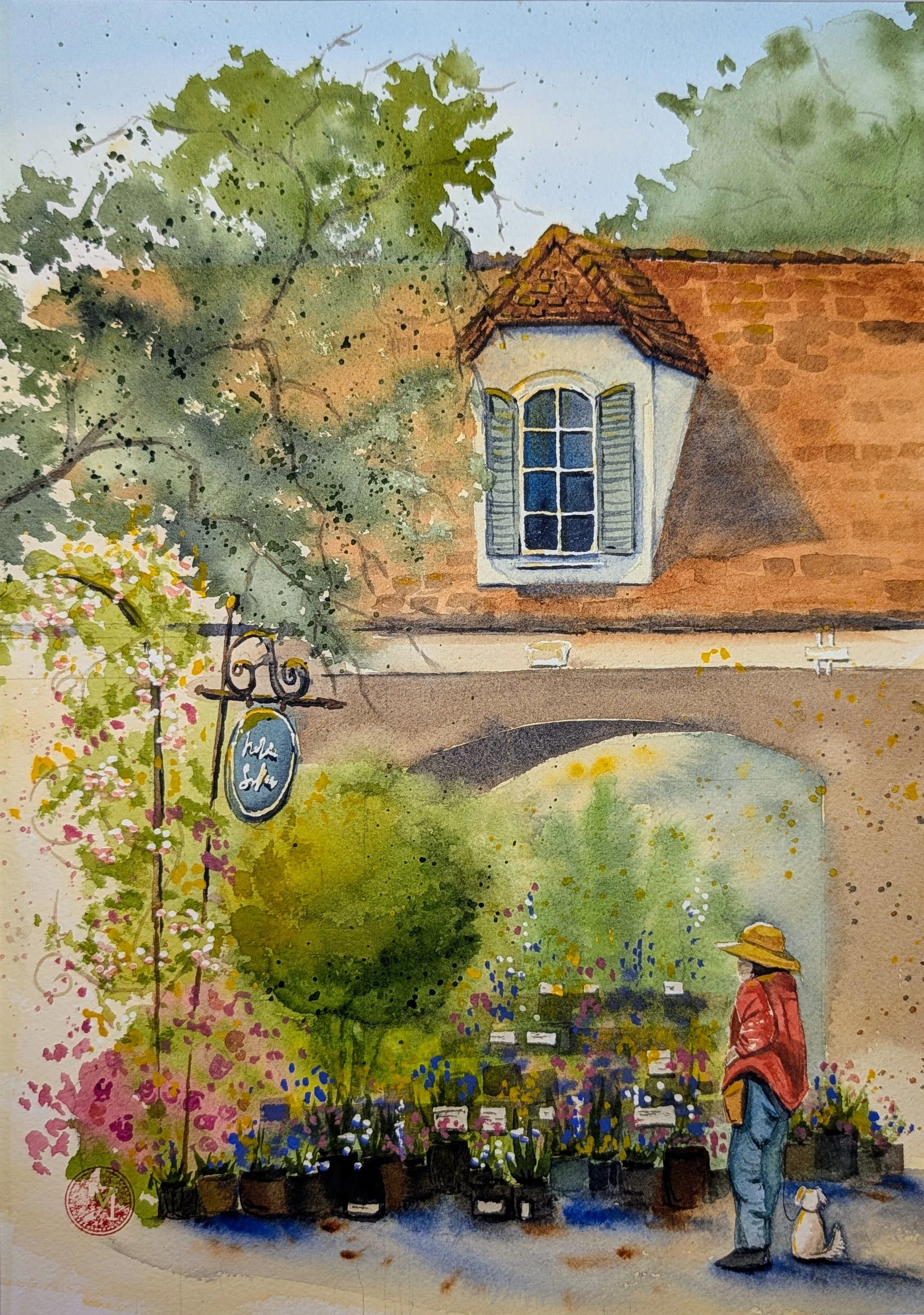 Gardening Season • watercolor • 10x14" • in private collection