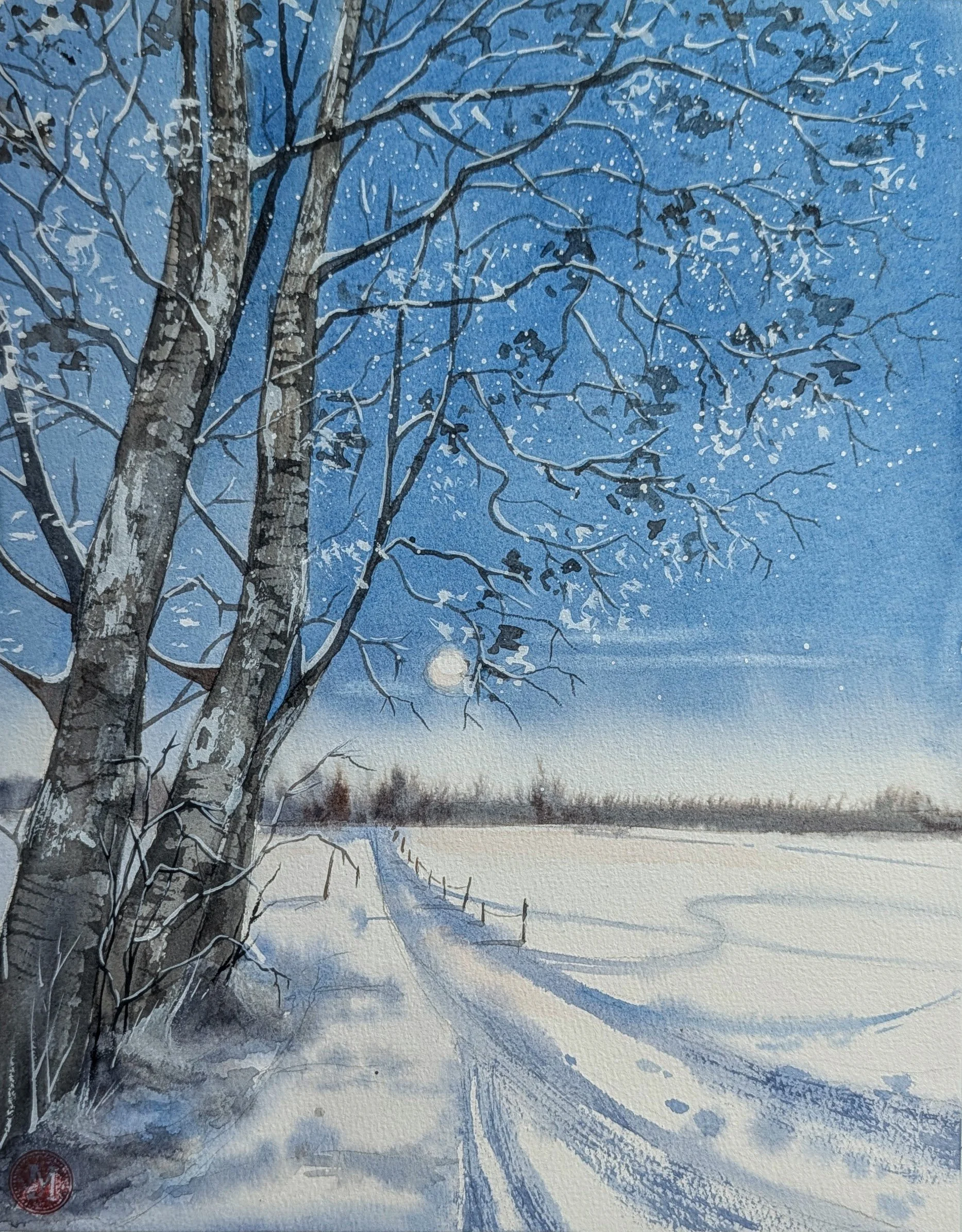 Birches • watercolor • 11x14" • in private collection