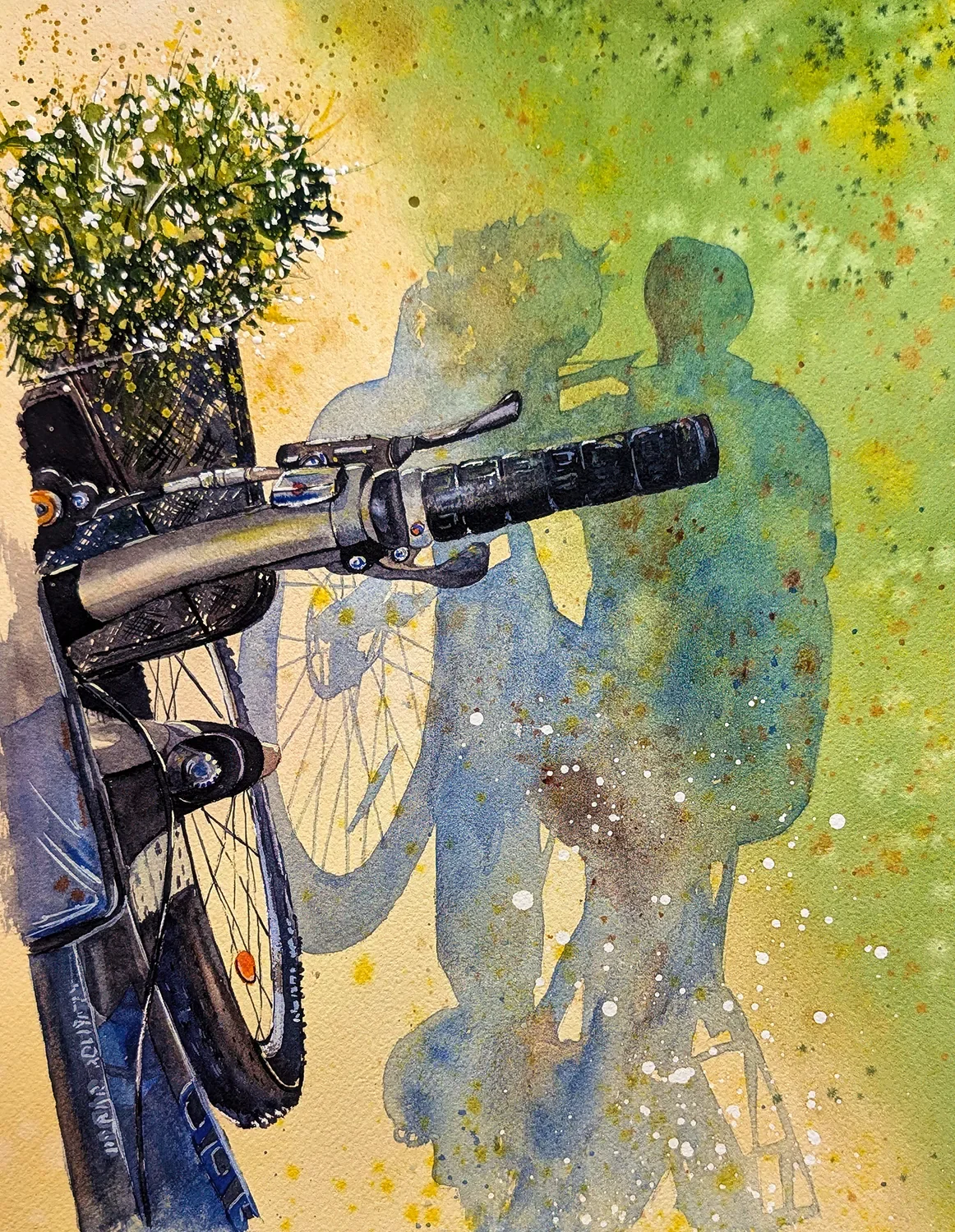 Summer Ride • watercolor • 10x12" • available