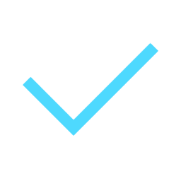 Blue check mark icon