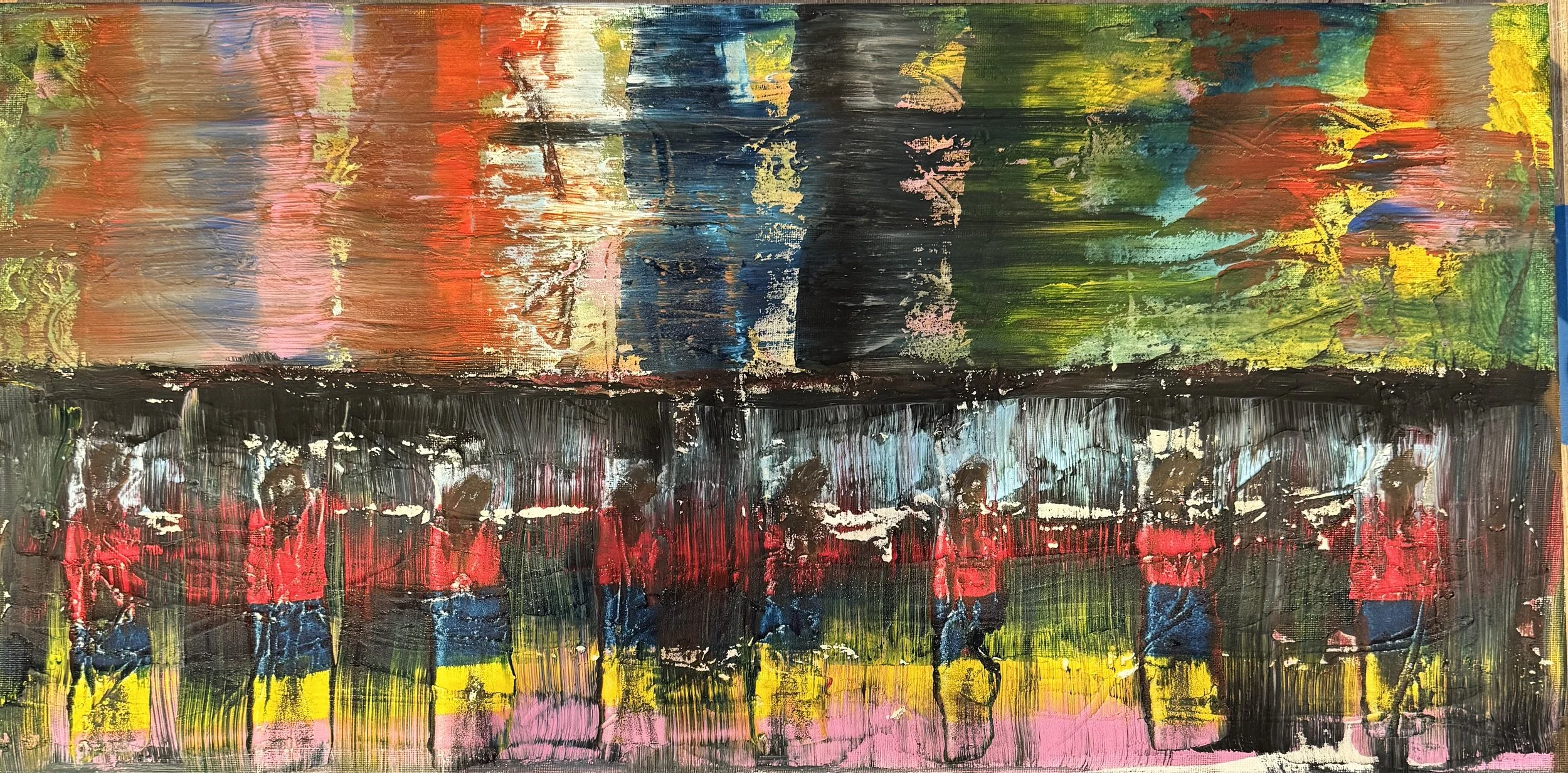 11X14" acrylic on watercolor paper.