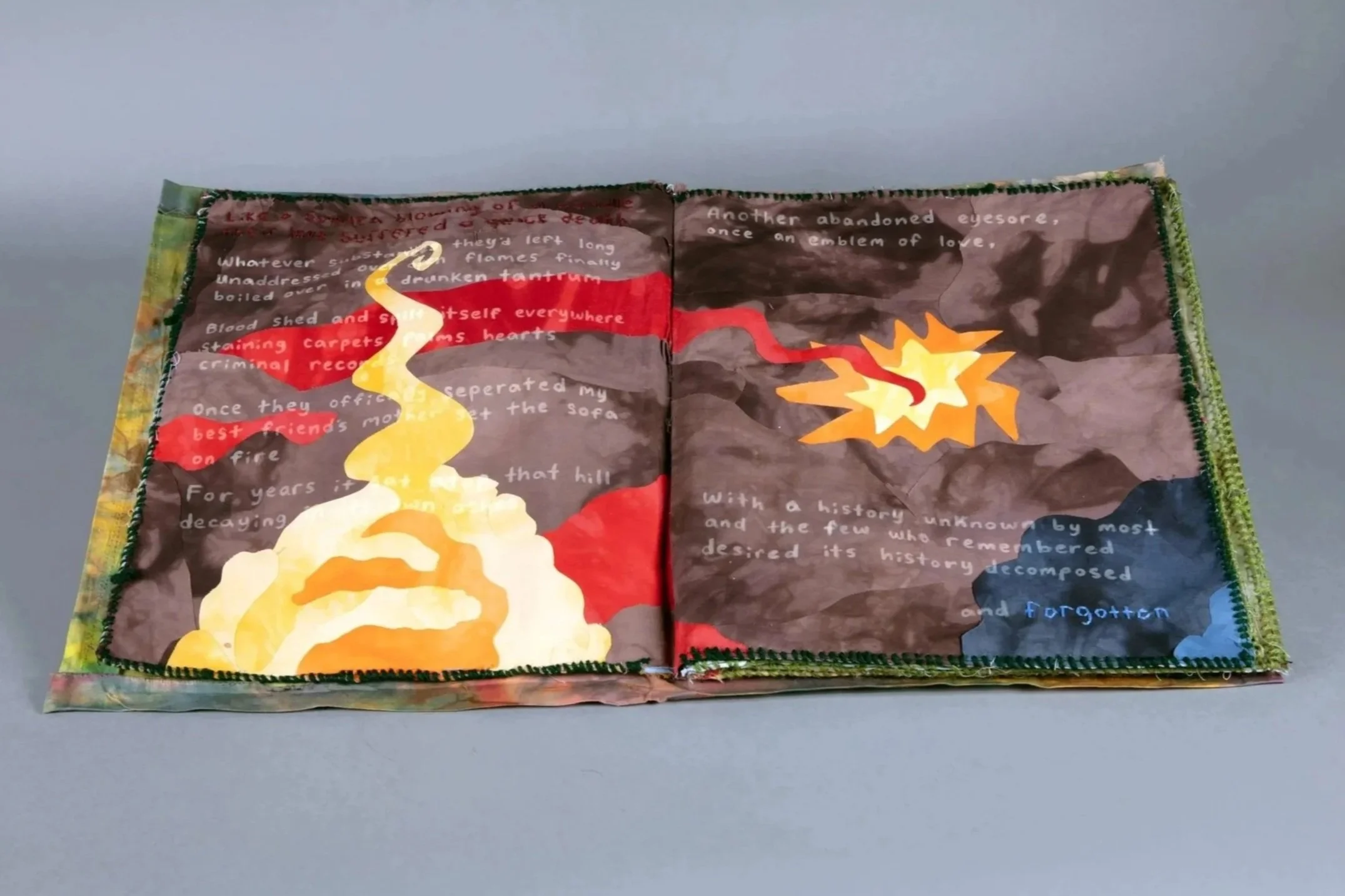 "Like a sudden blowing of a candle, their love suffered a quick death. Whatever substance they'd left long unaddressed over open flames finally boiled over in a drunken tantrum. Blood shed and spilt itself everywhere, staining carpets, palms, hearts,