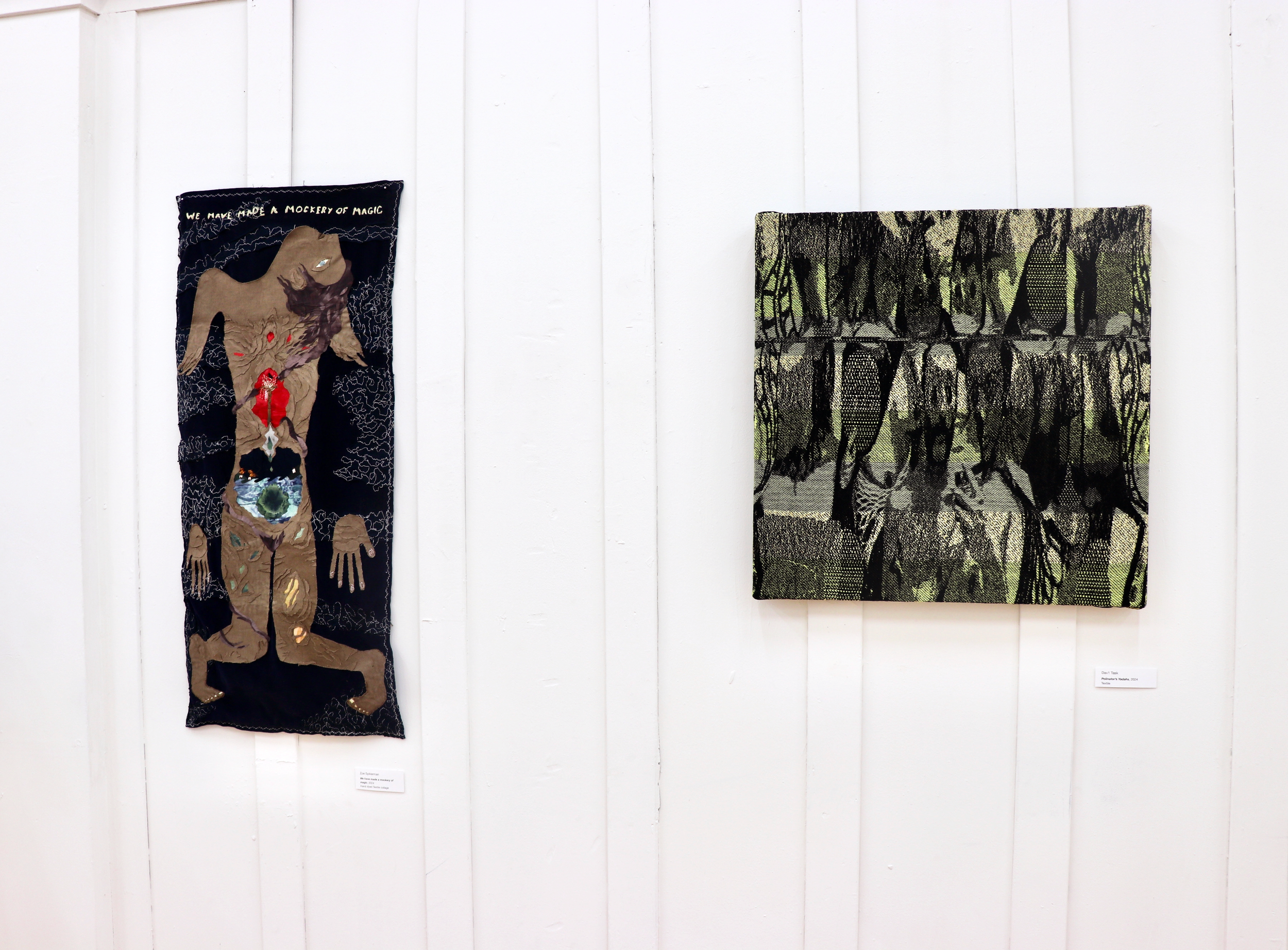 We Have Made a Mockey of Magic, 2024 | Recycled textiles, hand-dyed cotton, thread