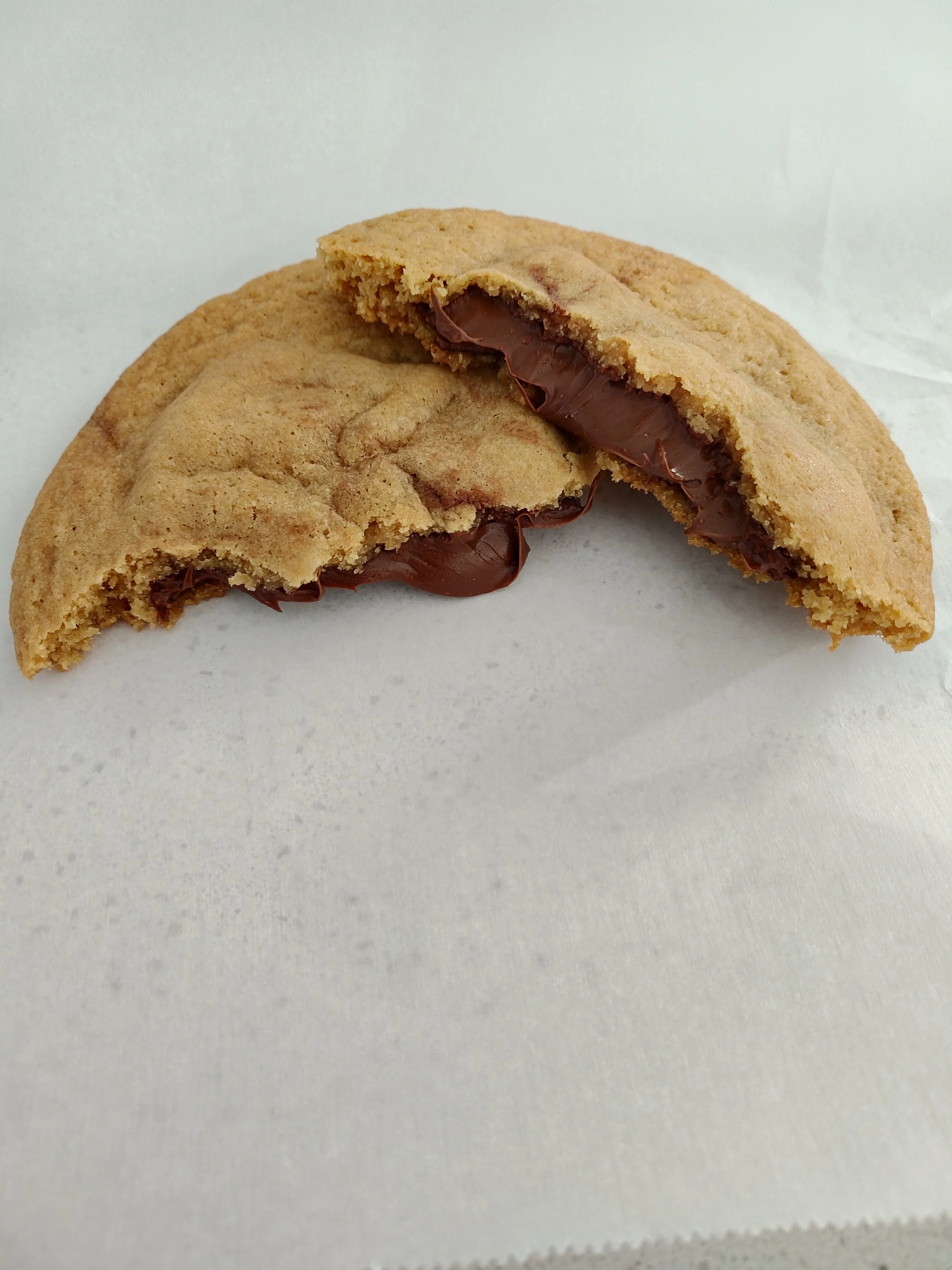 6 or 12 pack of 1/4lb Chocolate Hazelnut Spread Stuffed Cookies