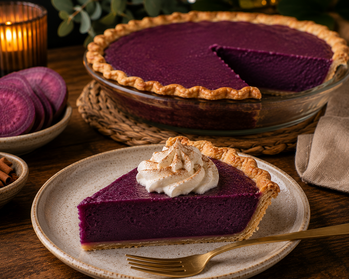 Purple Sweet Potato Pie